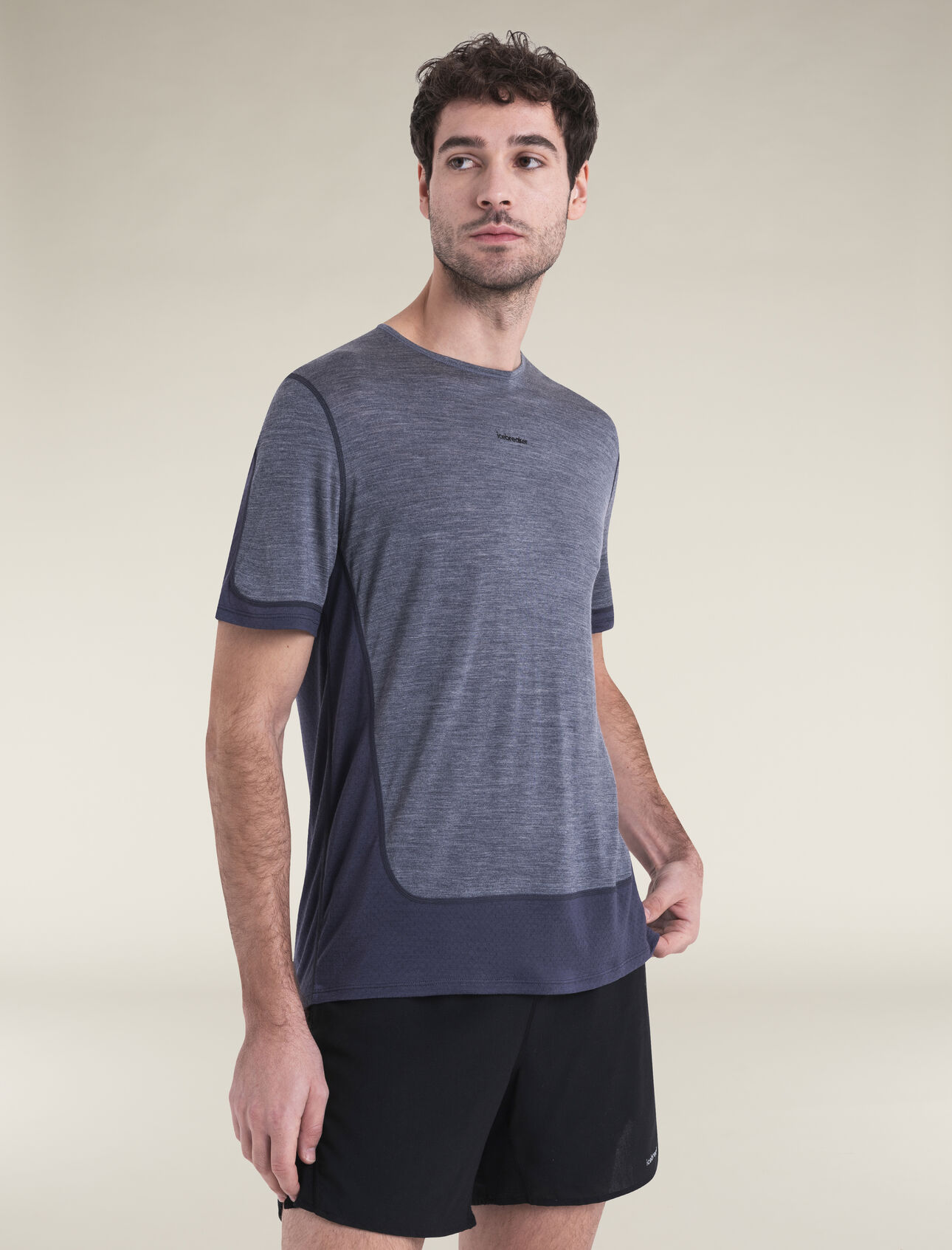 Mens Merino Blend 125 ZoneKnit™ Energy Wind Short Sleeve T-Shirt A breathable, lightweight tee designed with our ZoneKnit™ body-mapping technology for high-performance ventilation, the Merino 125 ZoneKnit™ Energy Wind Short Sleeve Tee features merino wool fibers that naturally regulate temperature and resist odours.