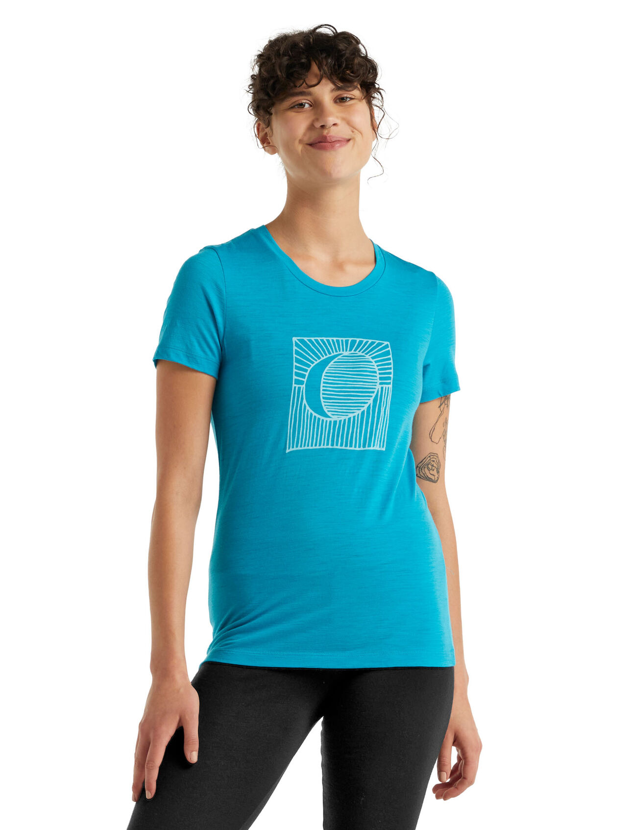 Tech Lite II T-shirt Nature’s Orb met korte mouwen van merinowol