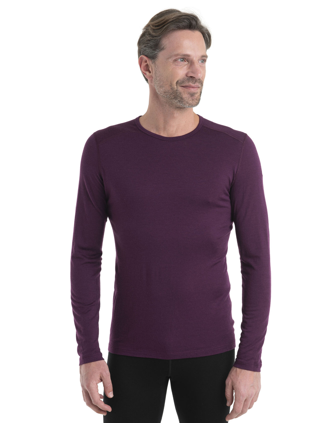 Haut col rond isotherme Oasis Long Sleeve Crewe 200 en mérinos