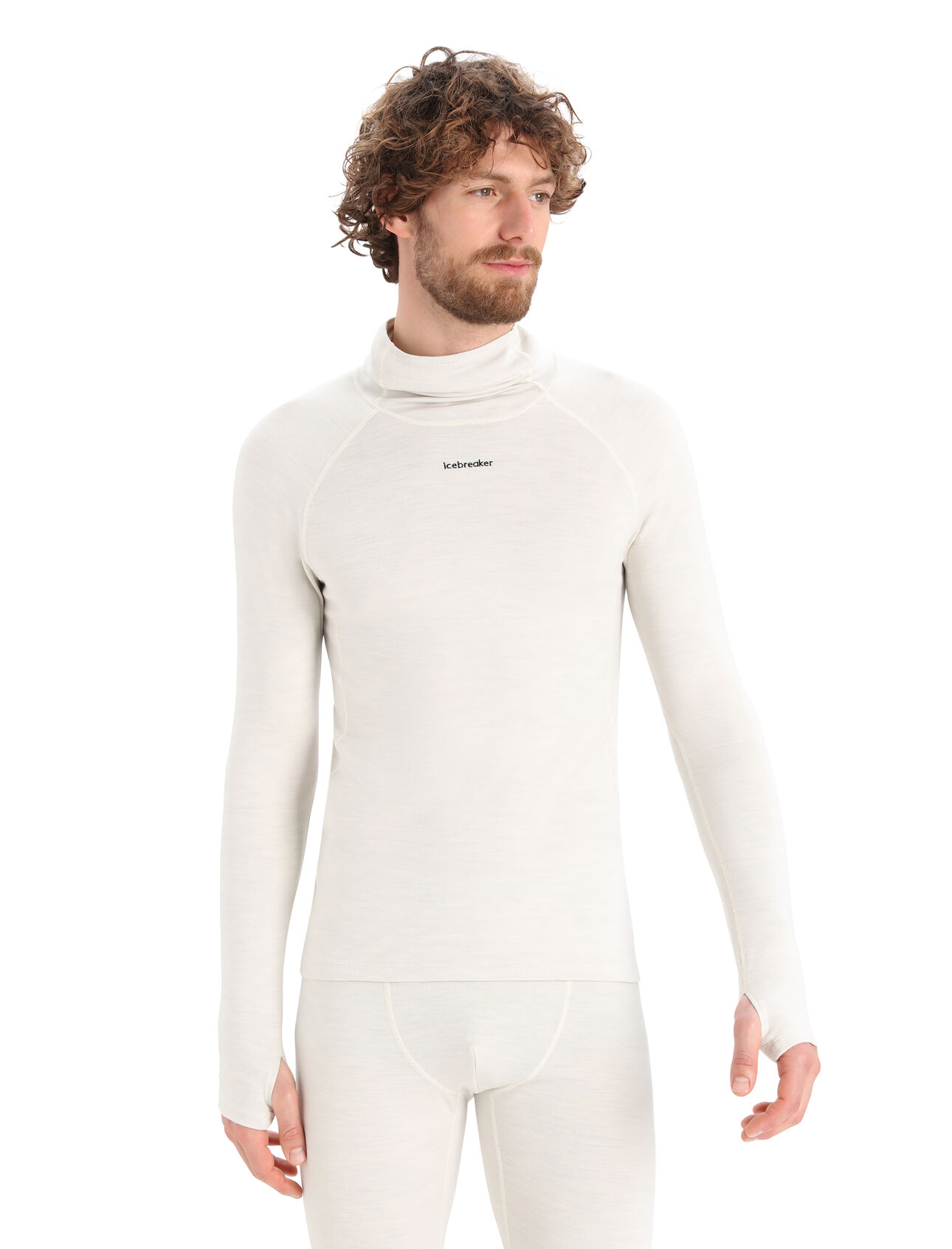 Mens MerinoFine™ Long Sleeve Roll Neck Thermal Top A premium, slim-fit base layer made with luxuriously soft 15.5 micron merino wool fibers and a high-neck design for added protection, the MerinoFine™ Long Sleeve Roll Neck is at the intersection of comfort and performance.