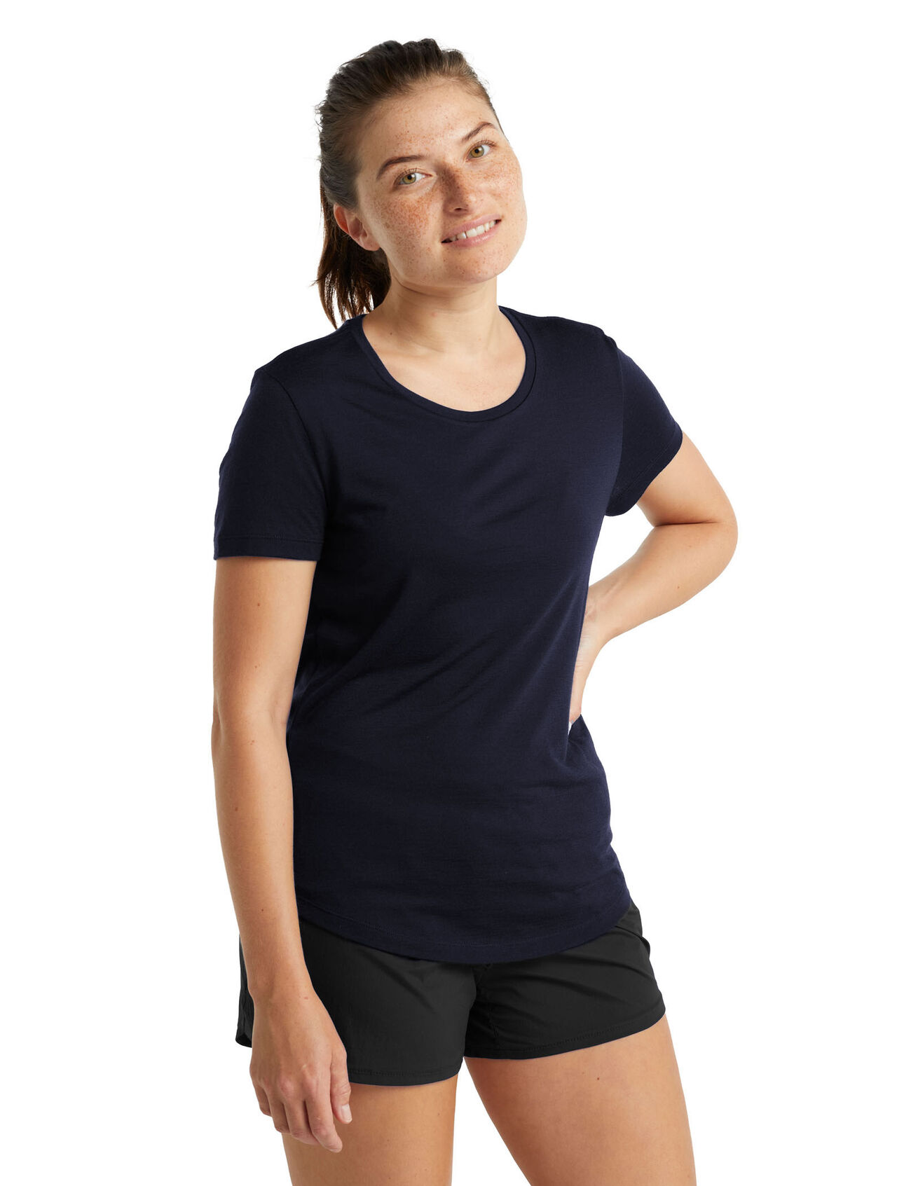 Cool-Lite™ Sphere T-shirt met korte mouwen en lage ronde hals