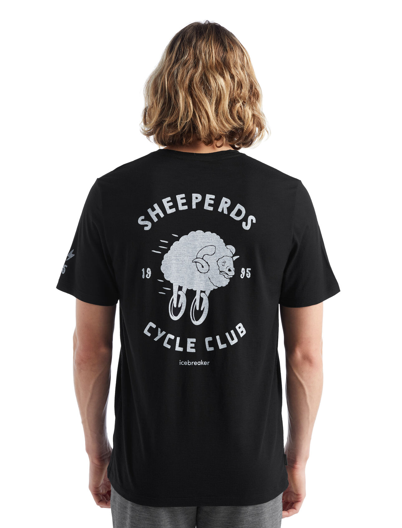 Mens Merino Tech Lite II Short Sleeve T-Shirt Sheeperds Cycle Club Our versatile Tech Tee that provides comfort, breathability and odor-resistance for any adventure you can think of, the Tech Lite II Short Sleeve Tee Sheeperds Cycle Club features 100% merino for all-natural performance. The original artwork features a whimsical illustration of sheep on the move.