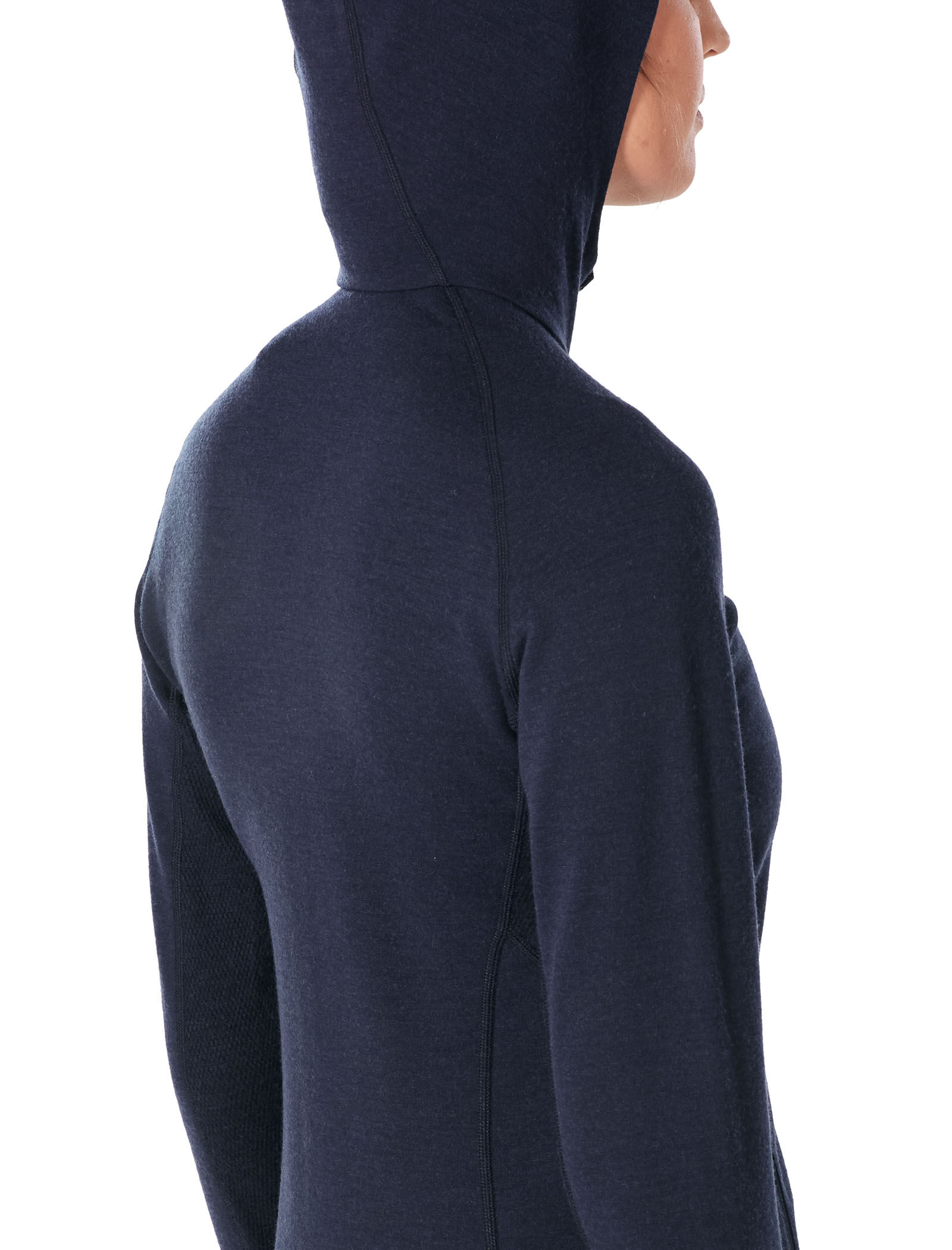 quantum long sleeve zip hood