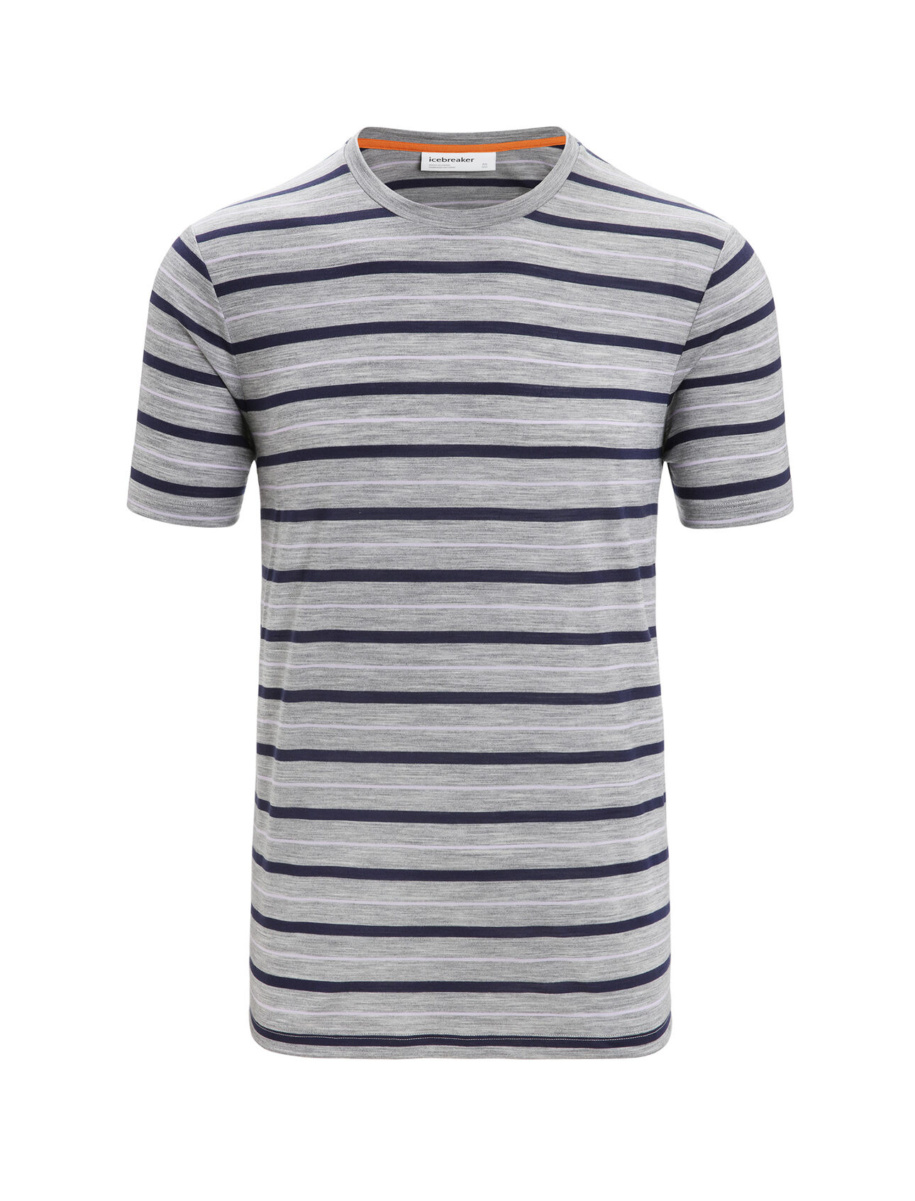 Heren Gestreept Wave T-shirt van merinowolmix De Wave is een gestreept T-shirt met korte mouwen. De top heeft een klassieke stijl en is gemaakt van een lichtgewicht merinowolmix van onze ademende en natuurlijke Cool-Lite™ jersey, perfect voor warm weer.