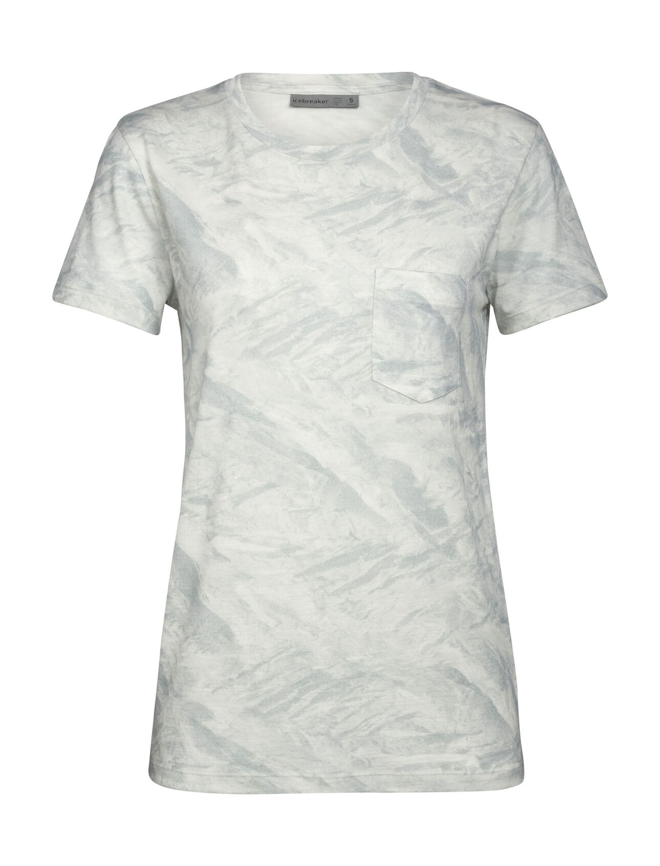 200 kortärmad t-shirt IB Glacier med ficka och rund halsringning