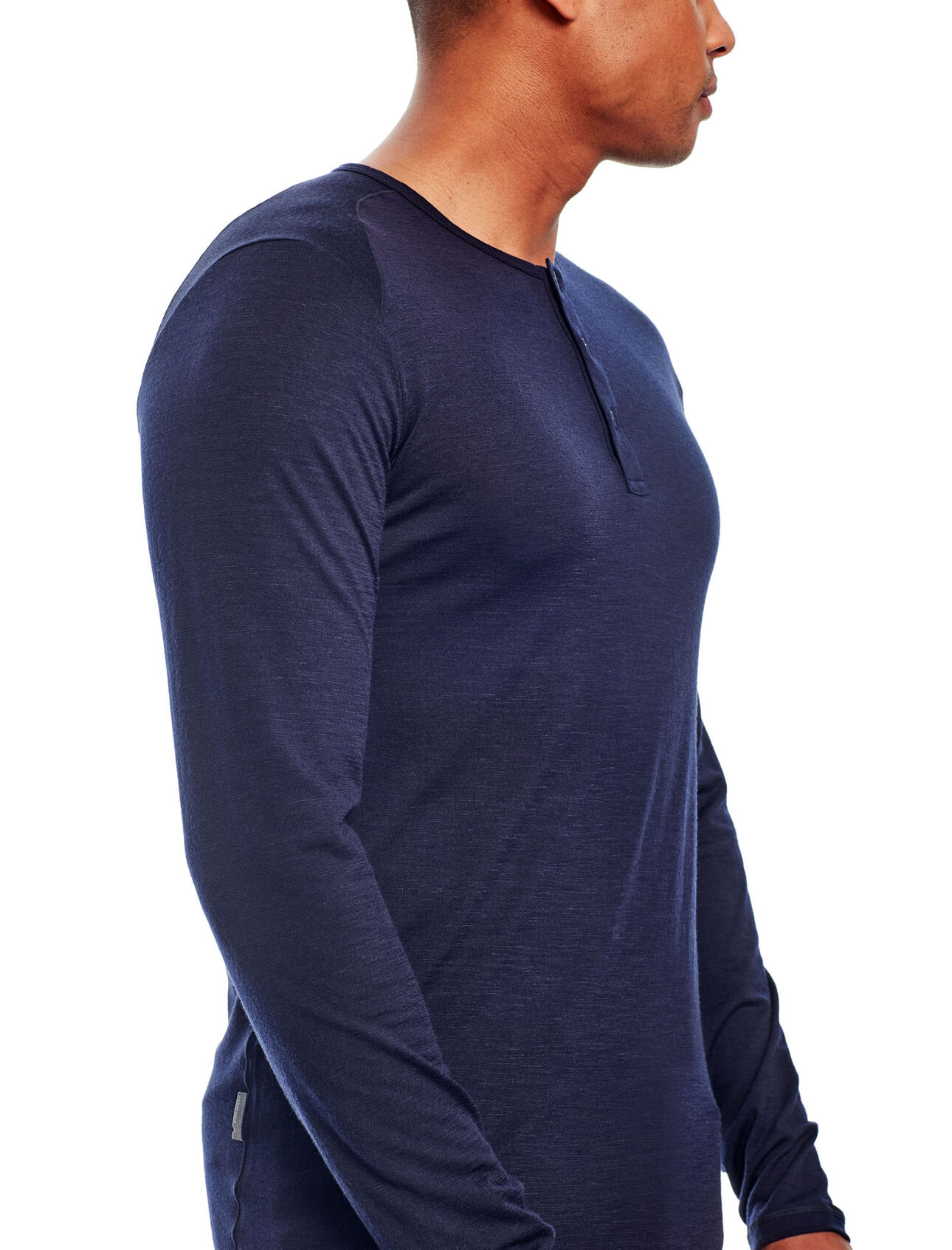 Mens Merino City Lite Long Sleeve Henley Top Icebreaker