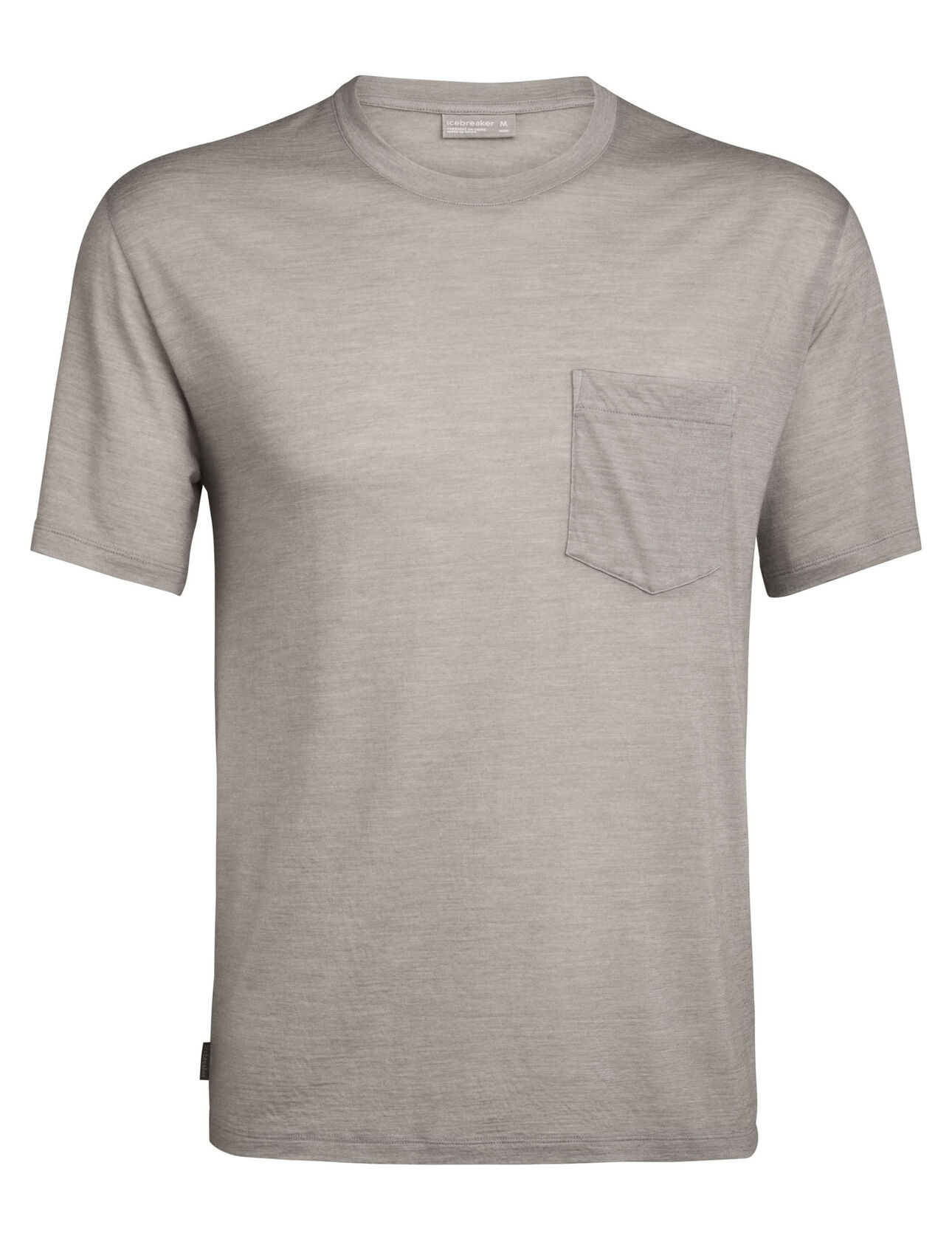 Nature Dye Drayden T-shirt met korte mouwen, borstzakje en ronde hals