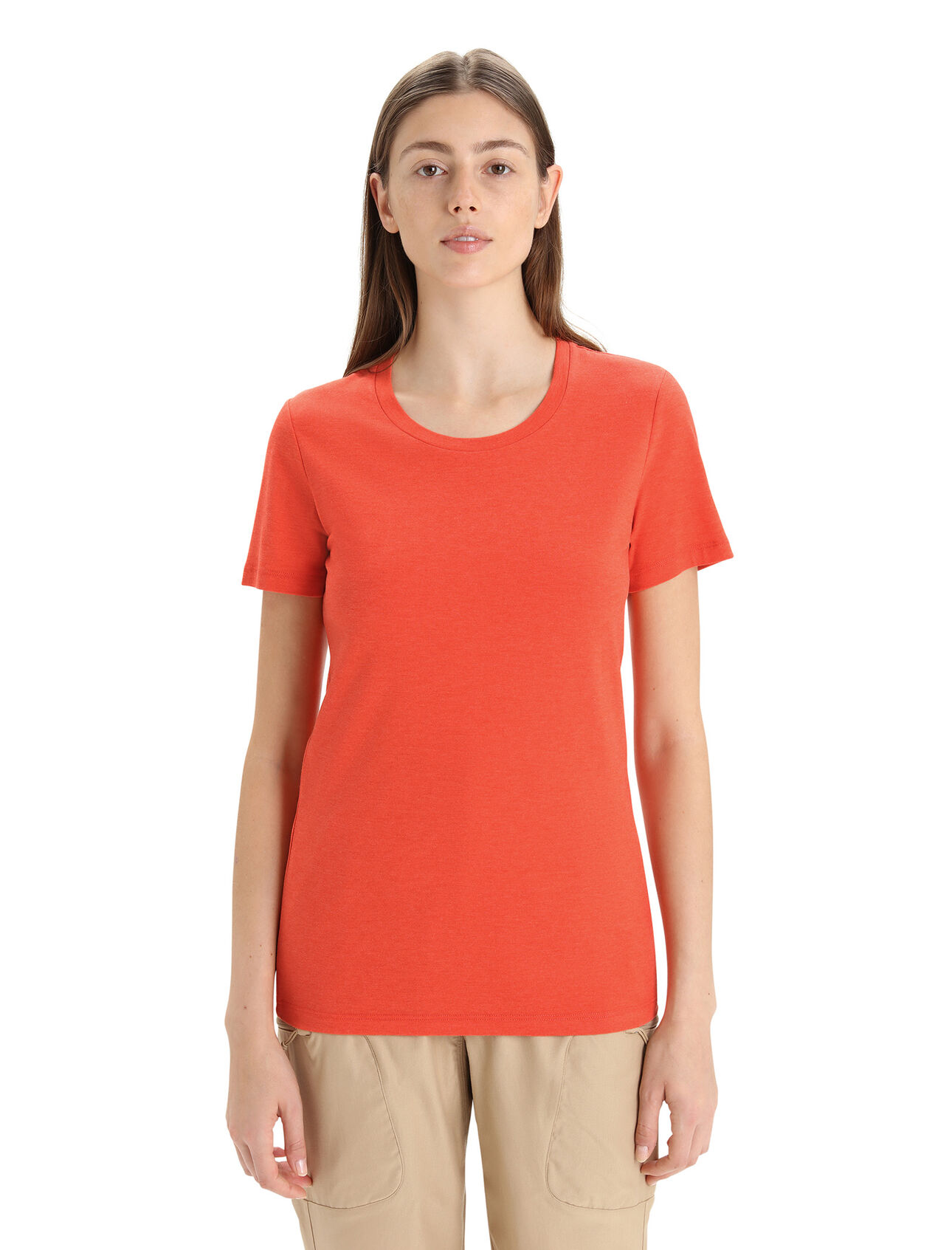 Womens Merino Blend Central Classic T-Shirt A versatile, everyday tee that goes anywhere in comfort, the Central Classic Short Sleeve Tee features a sustainable blend of natural merino wool and soft organically grown cotton.