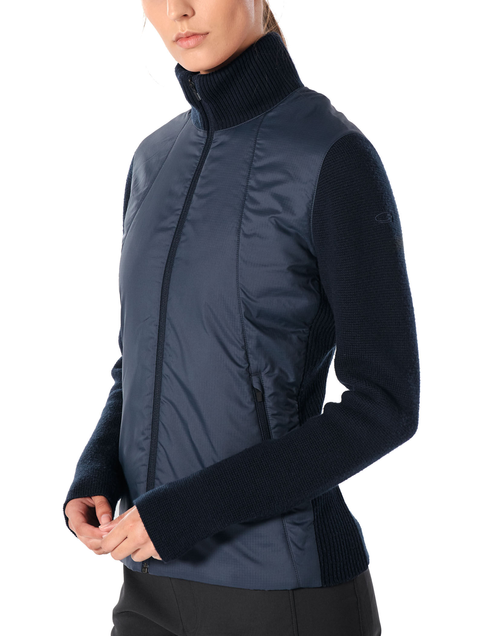 icebreaker lumista hybrid sweater jacket