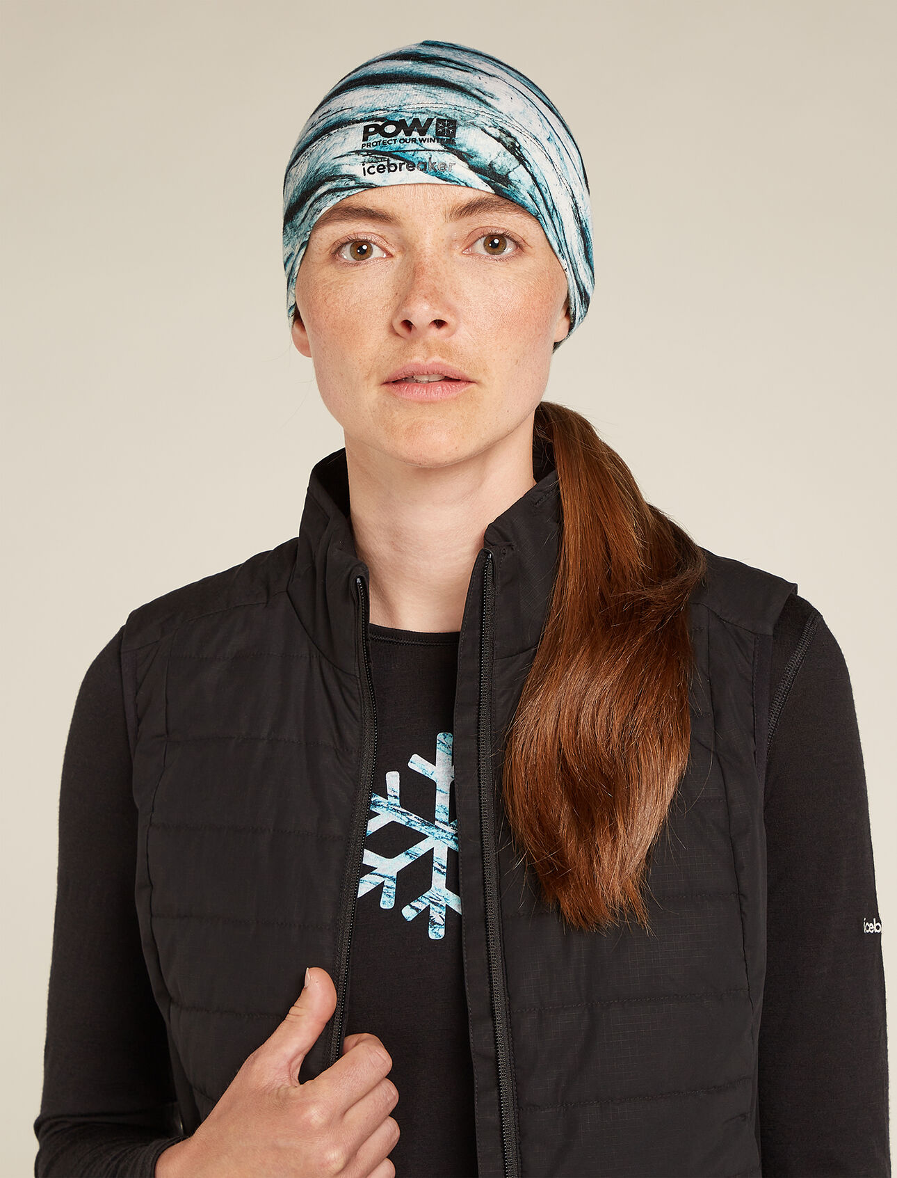 Unisex Merino 200 Oasis Beanie Protect Our Winters Made with our best-selling 200gm merino jersey fabric, the Merino 200 Oasis Beanie Protect Our Winters AOP provides soft, breathable, odour-resistant performance and protection while running, hiking or training in cold conditions. Part of a collab capsule with Protect Our Winters, the beanies all-over print draws inspiration from the beauty and fragility of the world's glaciers in the face of climate change. 