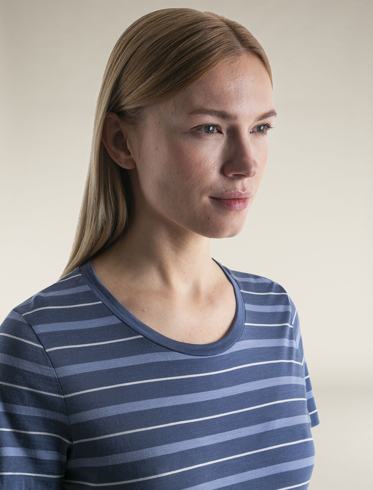 Merino Blend Wave T-Shirt Stripe - Icebreaker (US)