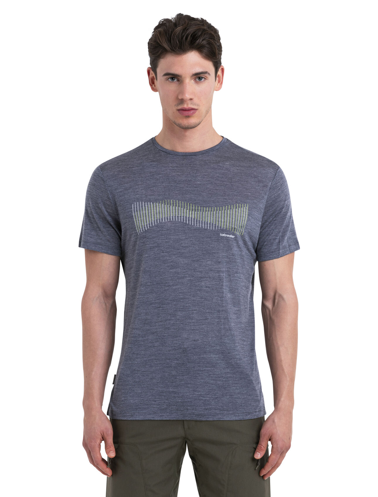 125 Cool-Lite™ Sphere III T-shirt Terrain Lines van merinowolmix