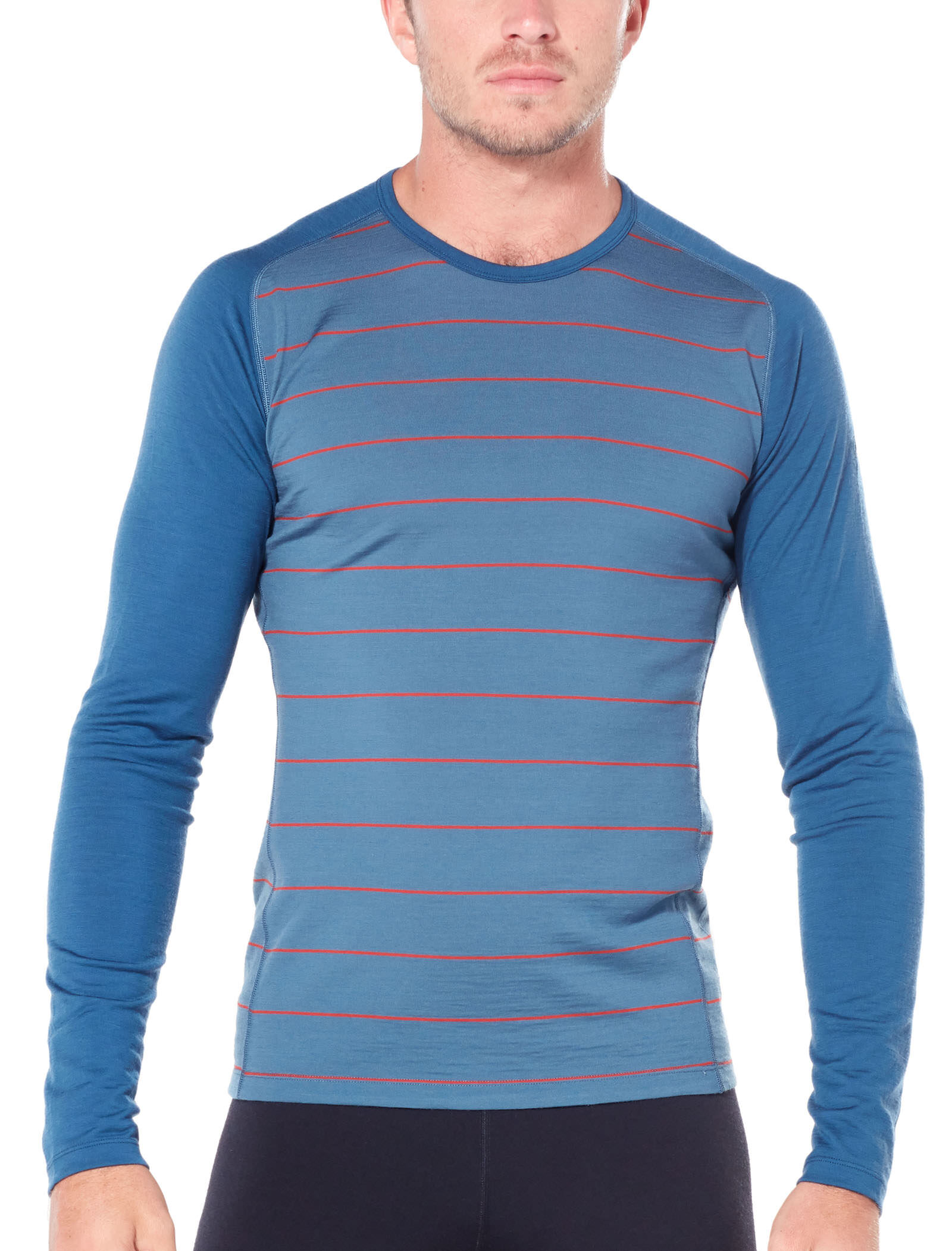 Merino Wool Icebreaker Merino Womens Oasis Midweight Base Layer Deluxe Long Sleeve Crew Neck Shirt