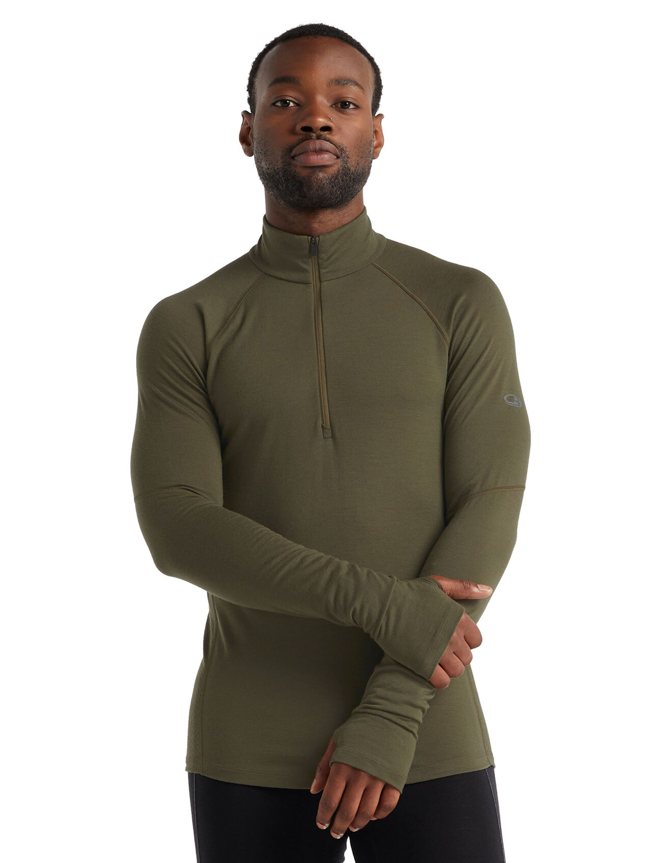 BodyfitZone™ Merino 150 Zone Thermo-Langarmshirt mit halblangem Reißverschluss