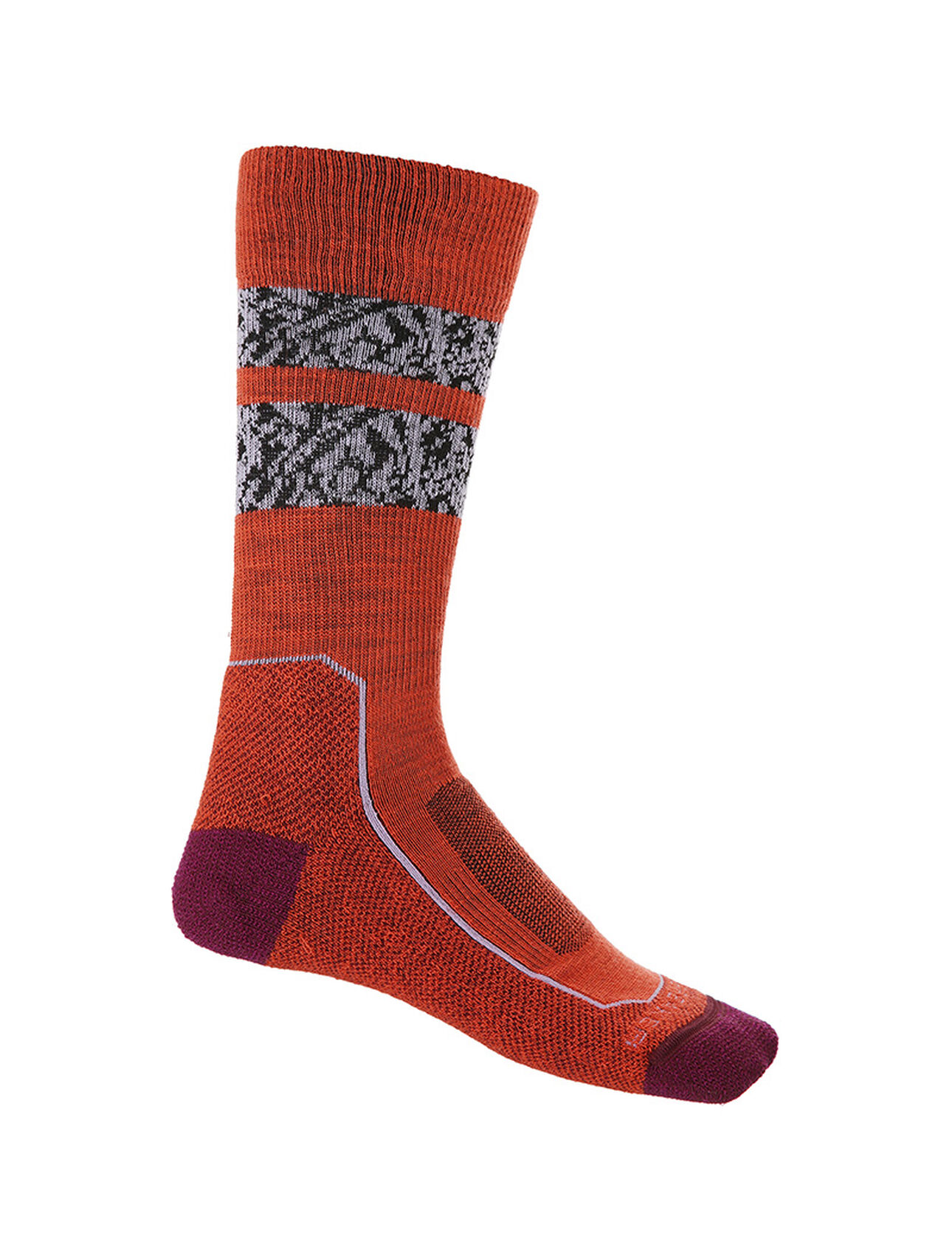 Womens Merino Hike+ Light Crew Socks Natural Summit Durable, crew-length merino socks that are stretchy and naturally odor-resistant with light cushion, the Hike+ Light Crew Natural Summit socks feature an anatomical sculpted design for added support on day hikes and backpacking  trips.