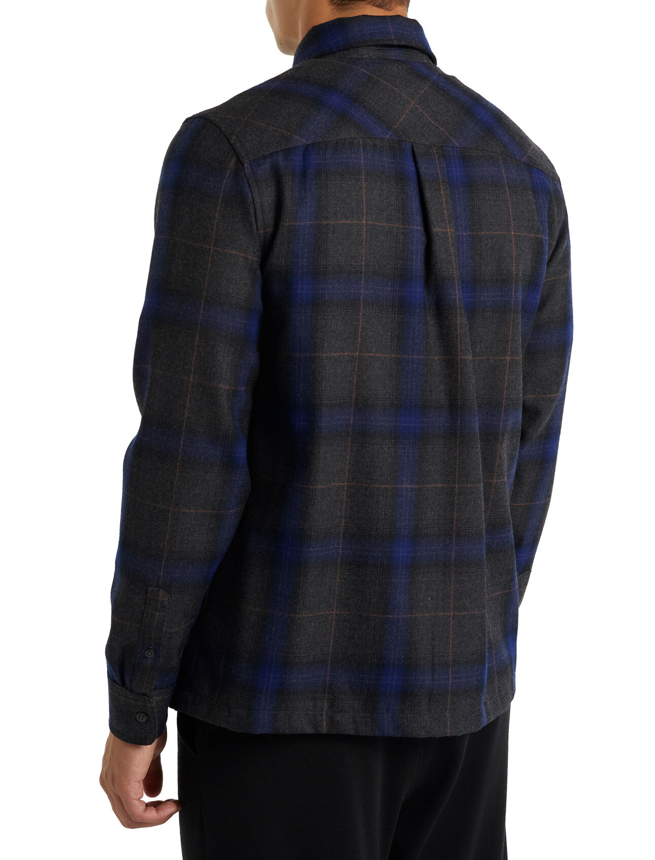 Merino Dawnder Long Sleeve Flannel Shirt Plaid Icebreaker