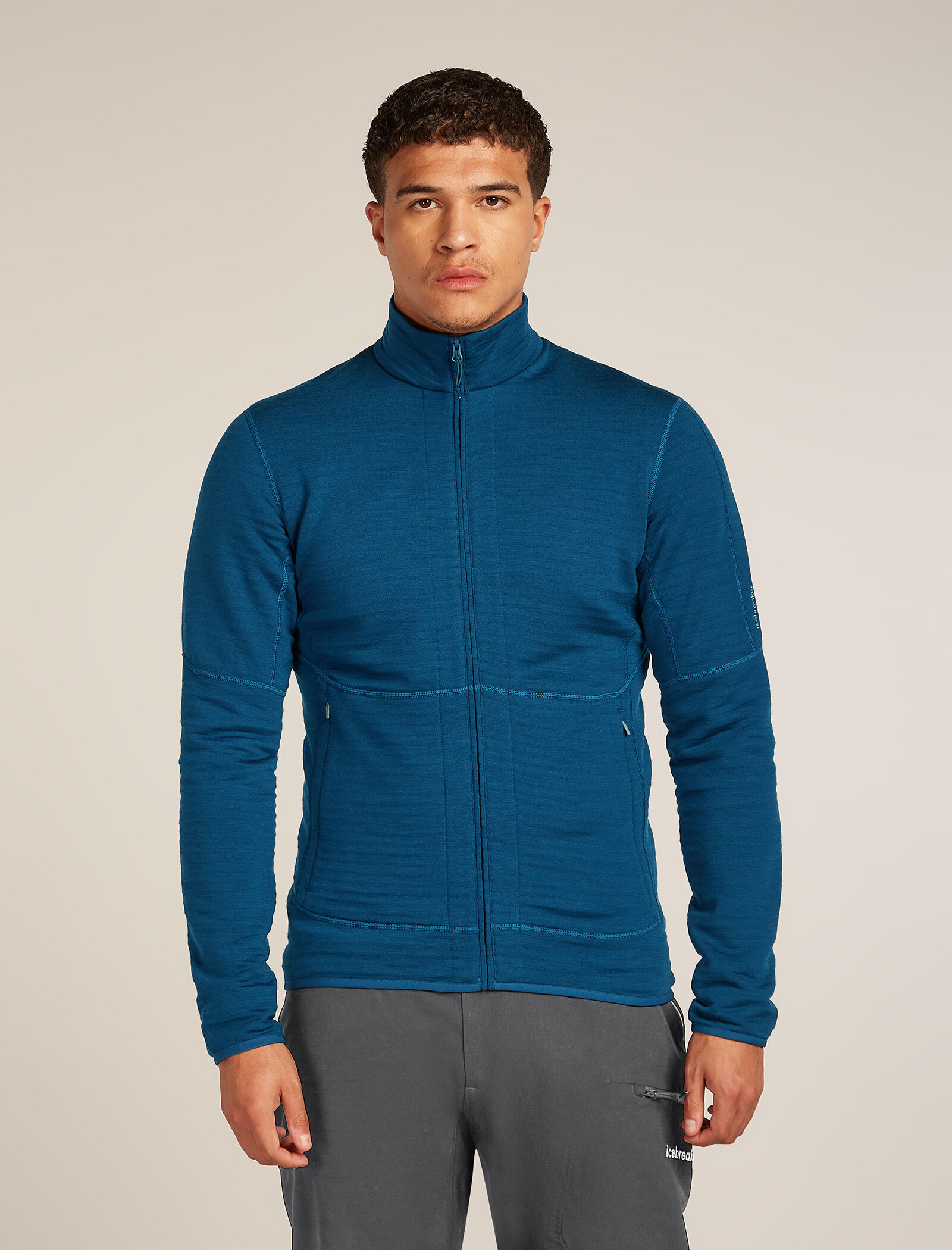 ICEBREAKER REAL FLEECE FLIGHT JACKET 紺 L RealFLEECE® Clothing: Fleece Jackets, Vests & Hoodies