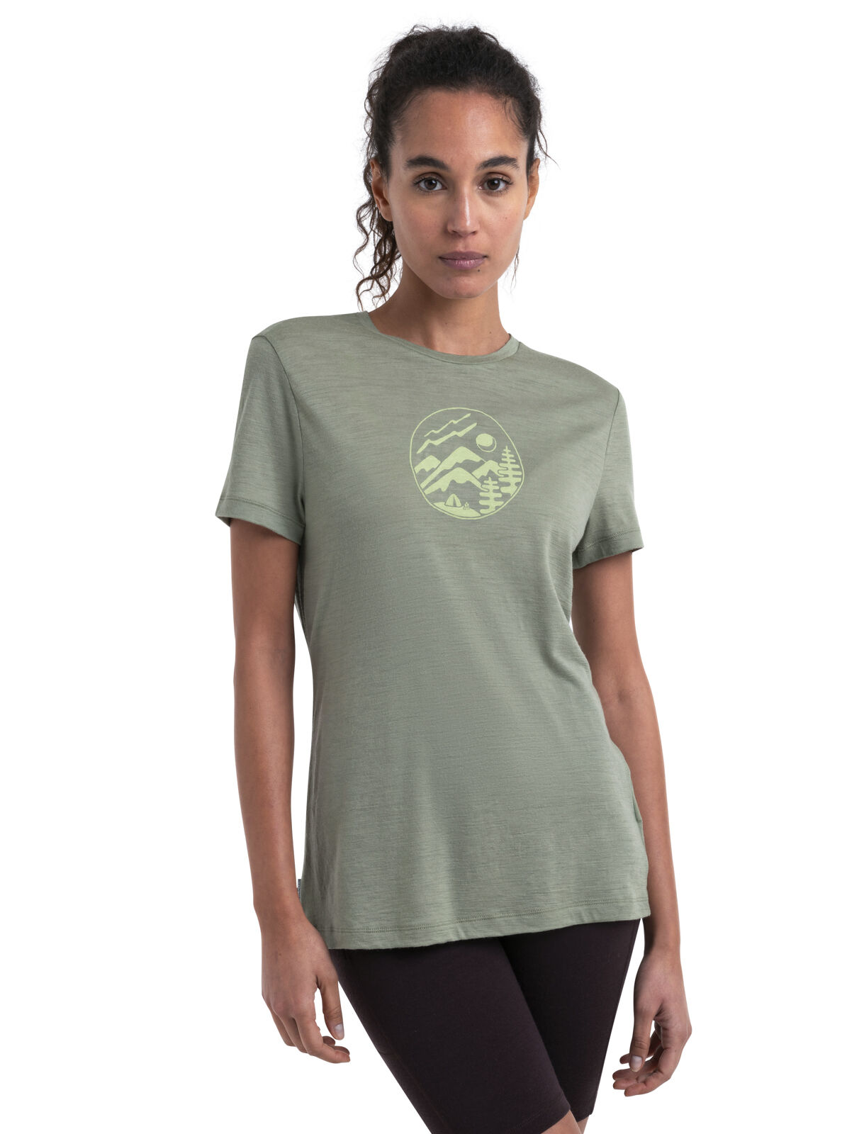 Mujer Camiseta Merino 150 Tech Lite III Camping Circle icebreaker