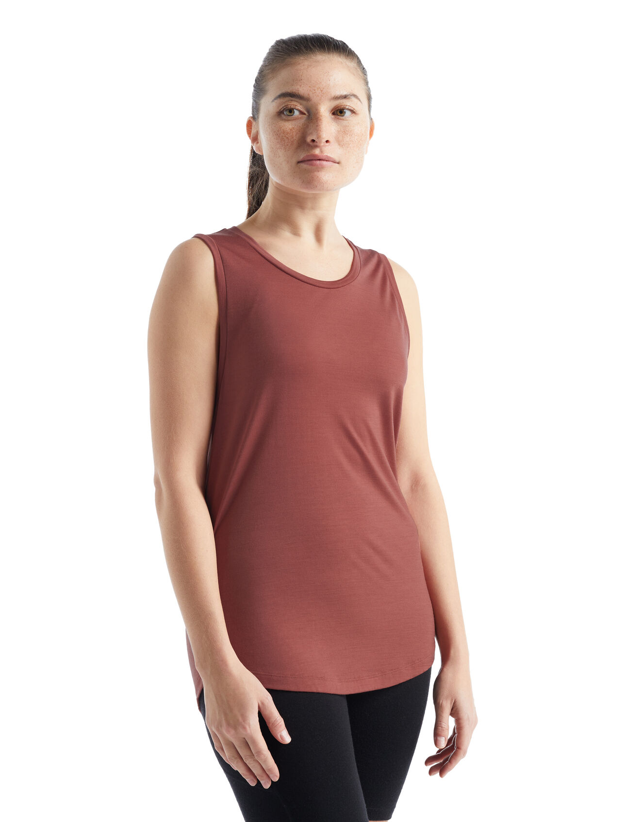 Womens Merino Sphere II Tank A soft merino-blend top made with our lightweight Cool-Lite™ jersey fabric, the Sphere II Tank provides natural breathability, odor resistance and comfort.
