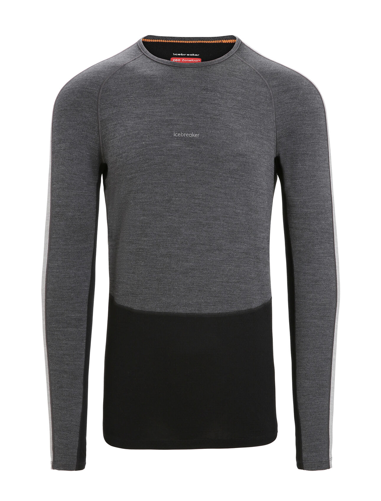 Mens 260 ZoneKnit™ Long Sleeve Crewe Thermal Top A heavyweight merino base layer top designed to help regulate temperature during high-intensity activity, the 260 ZoneKnit™ Long Sleeve Crewe features 100% pure and natural merino wool.