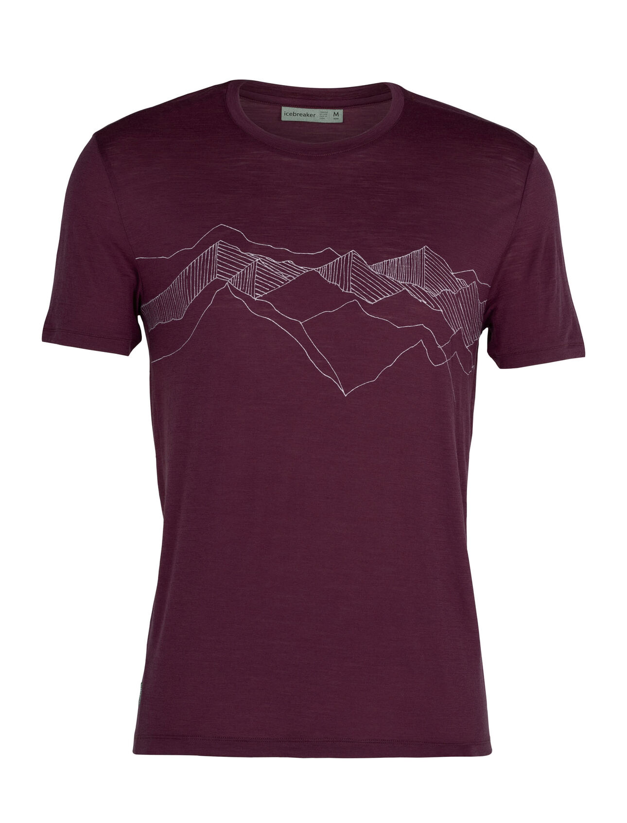 Merino Spector Short Sleeve Crewe T-Shirt Peak Patterns