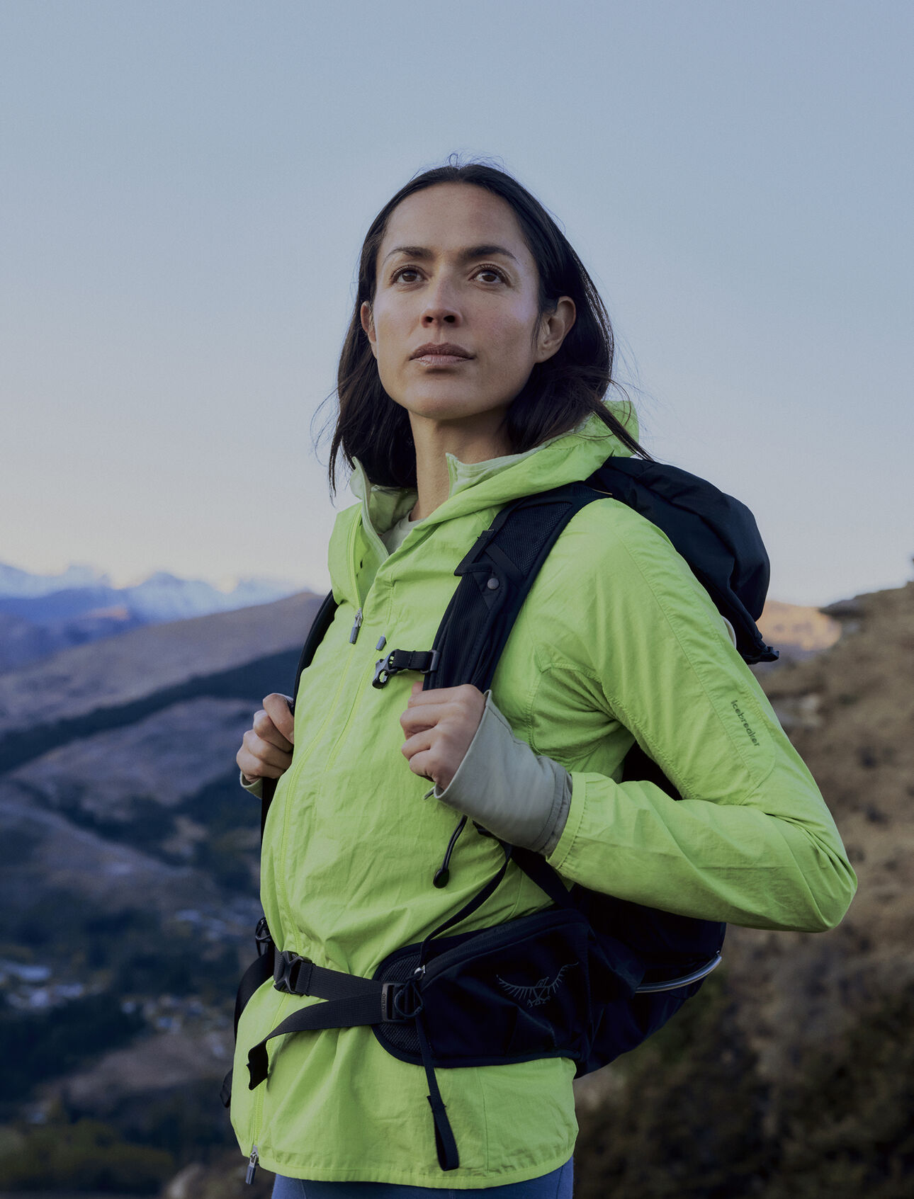 Womens Shell+™ Merino Blend  Cotton Windbreaker A lightweight layer that shields against the wind and light rain during active mountain adventures, the Shell+™ Cotton Windbreaker puts a natural spin on technical outerwear.