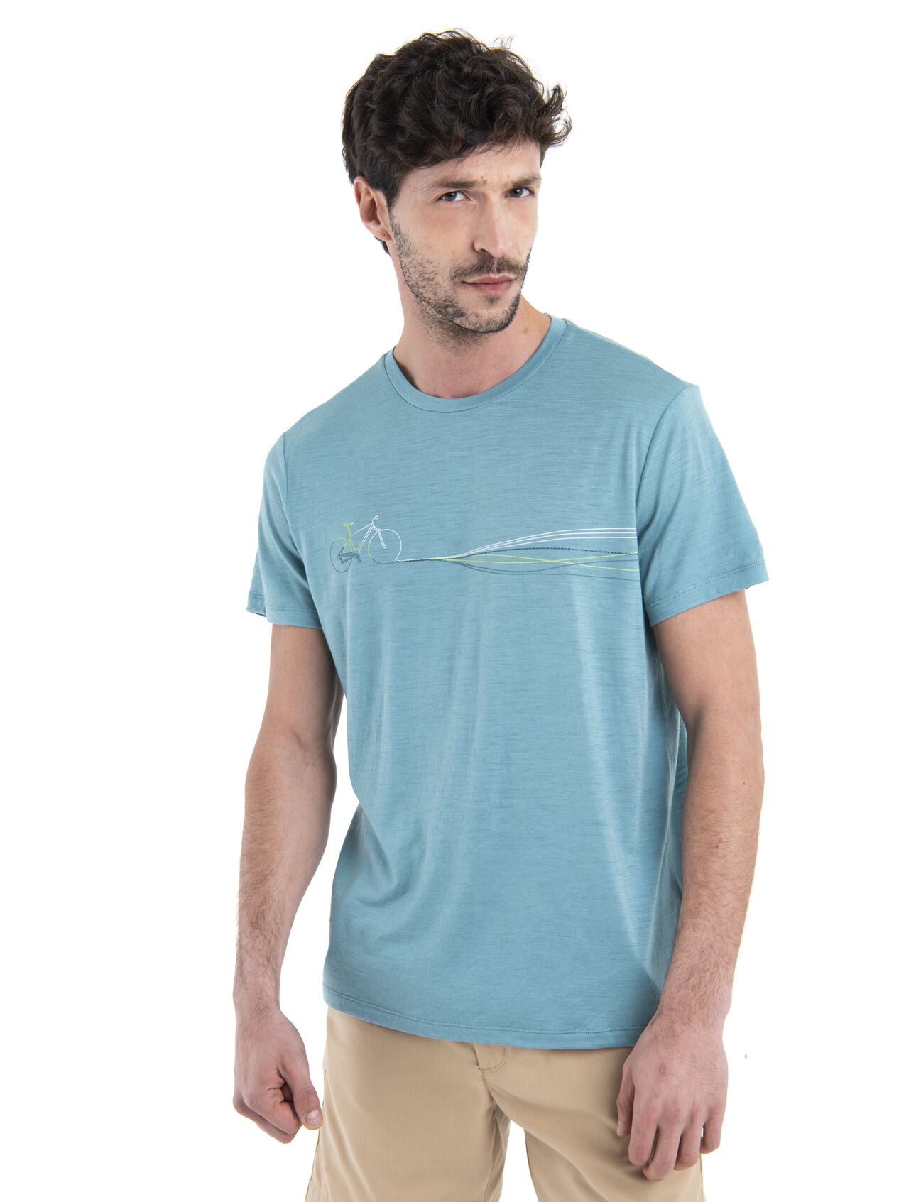 T-shirt in lana merino 150 Tech Lite III Cadence Paths