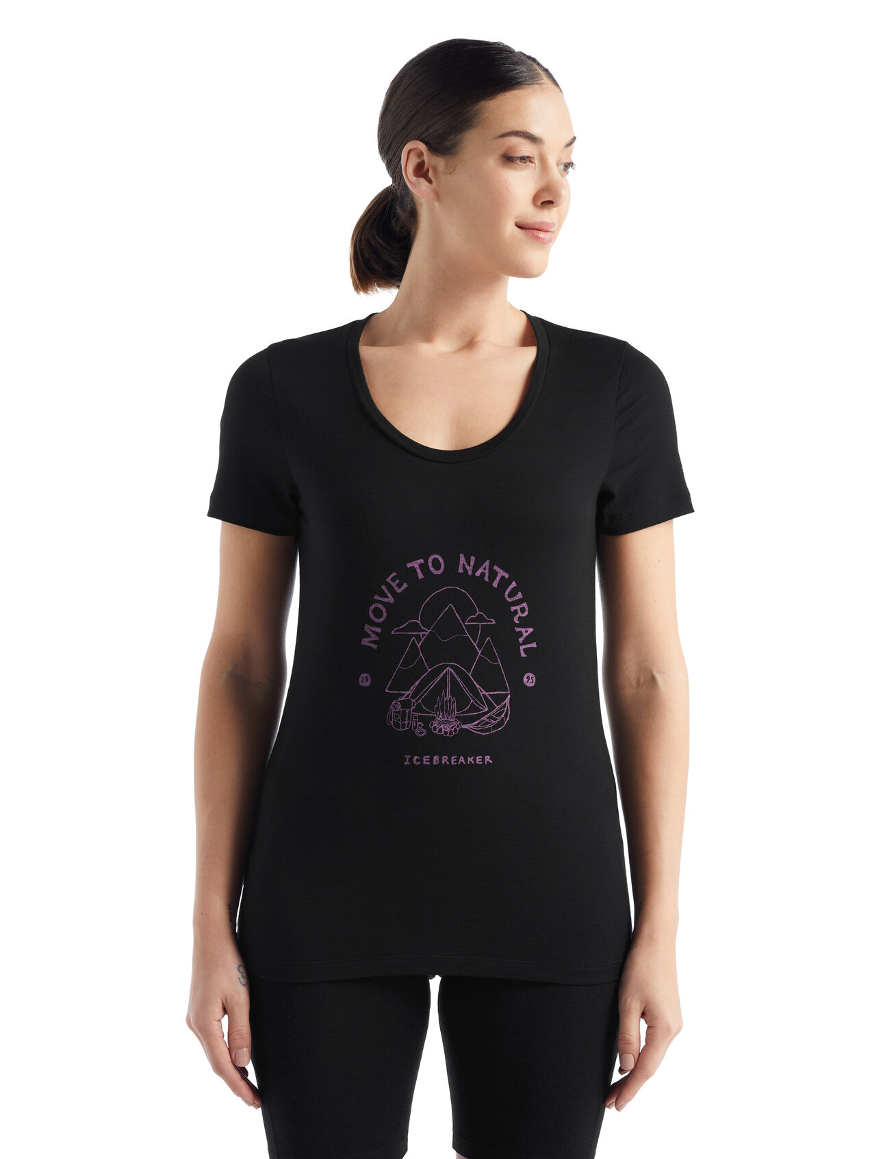 Merino Tech Lite II T-Shirt mit U-Ausschnitt Canopy Camper