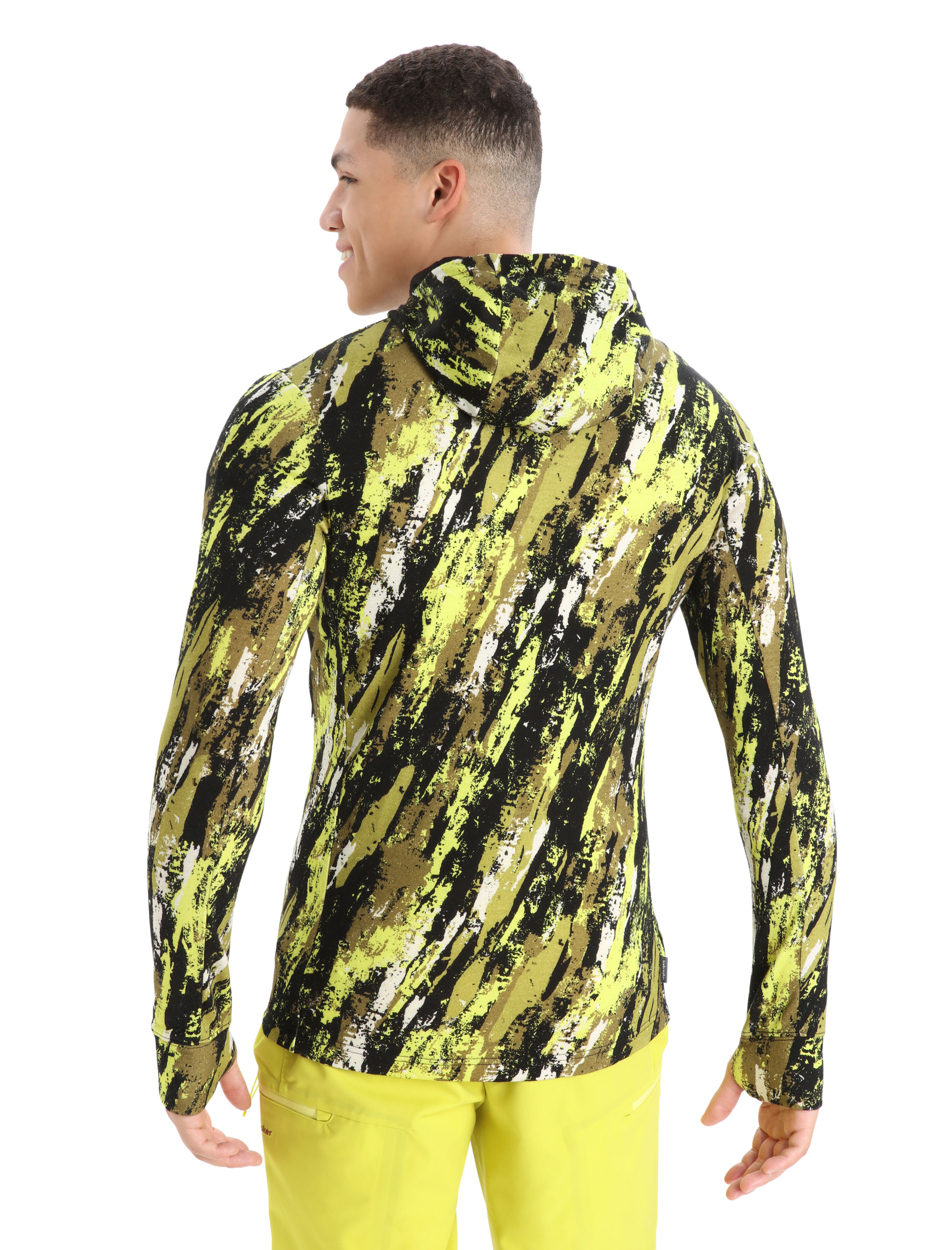 Icebreaker men's quantum sale long sleeve zip hood