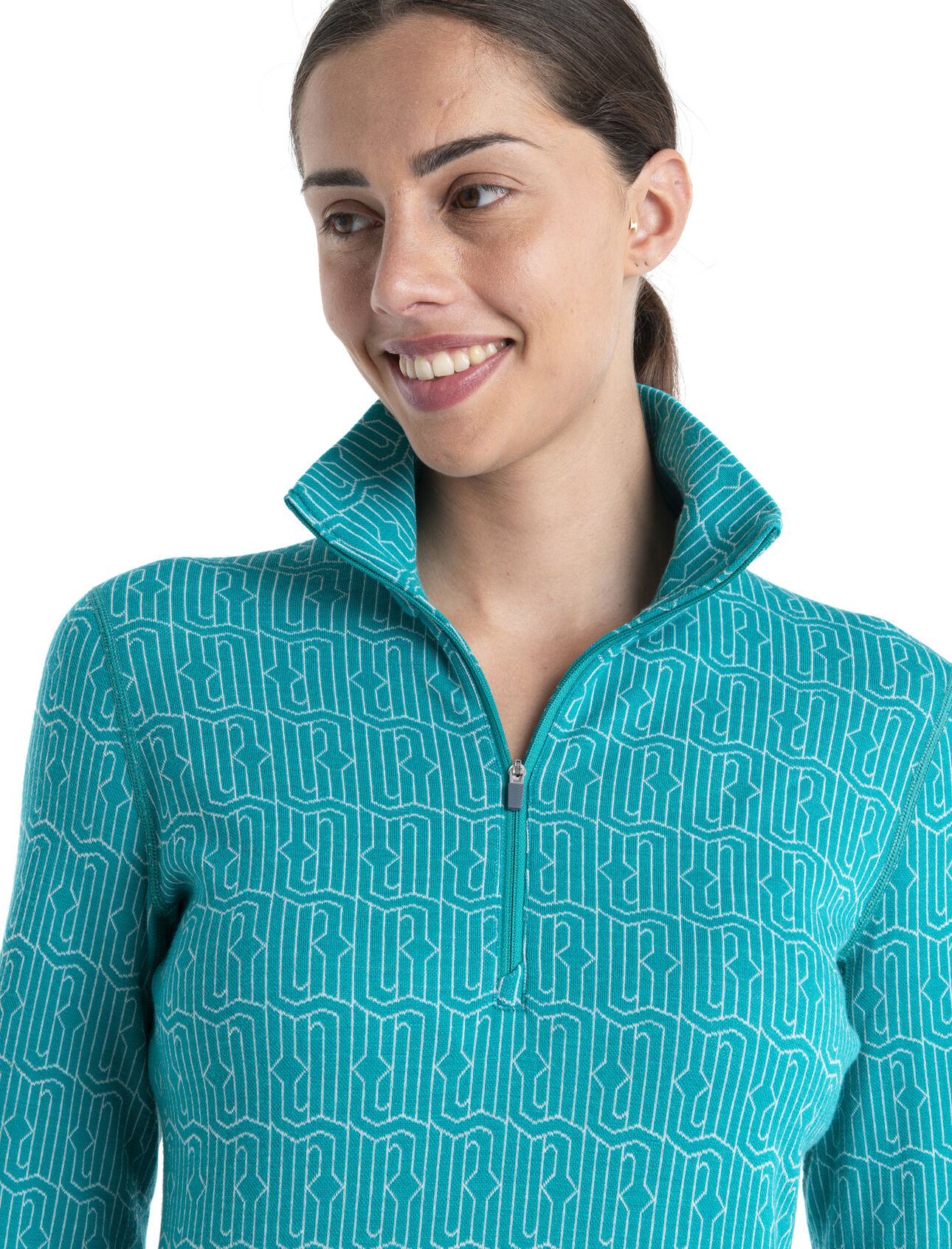 Long-Sleeve Jacquard Fleece Jacket