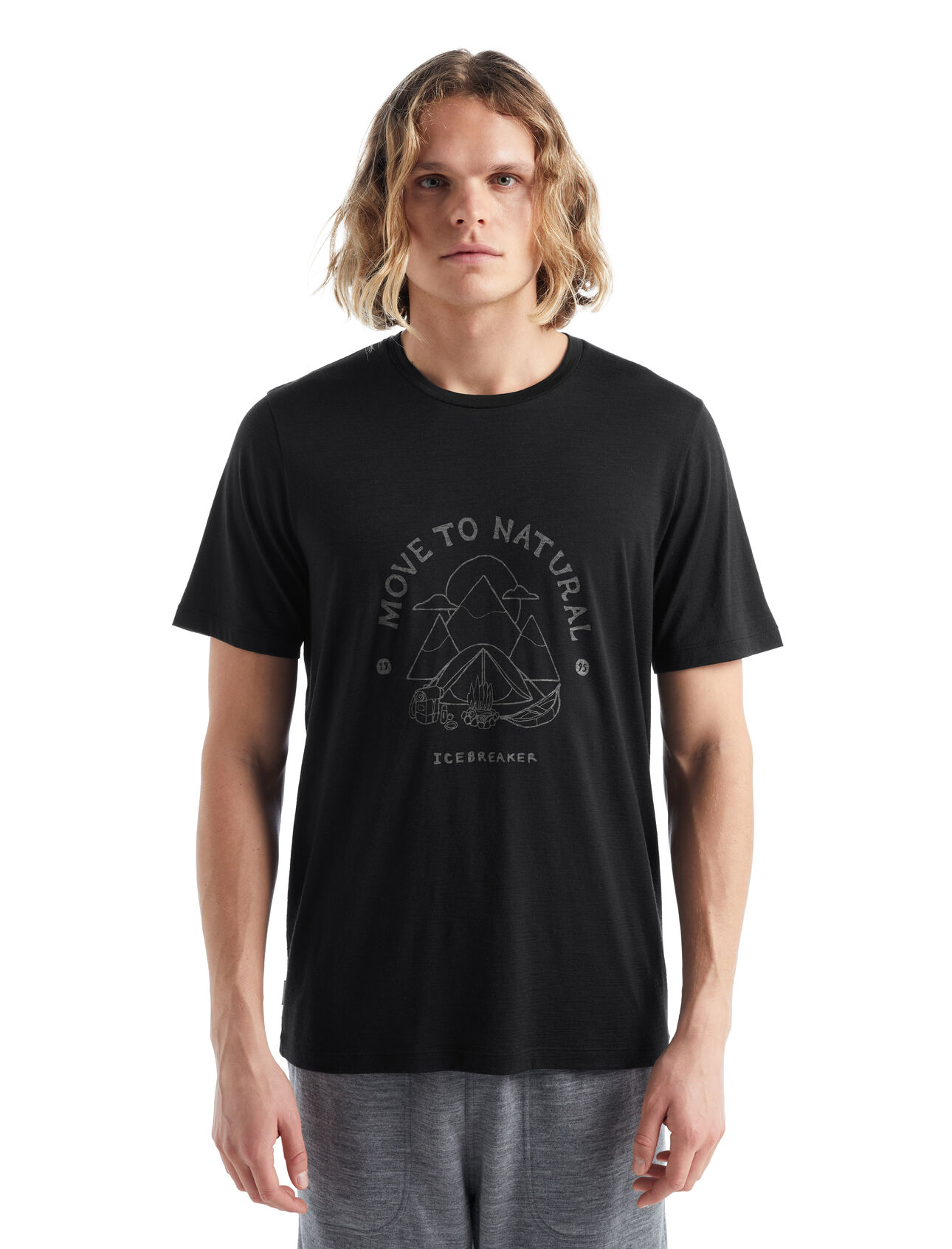 Mens Merino Tech Lite II Short Sleeve T-Shirt Canopy Camper Our versatile tech tee that provides comfort, breathability and odor-resistance for any adventure you can think of, the Tech Lite II Short Sleeve Tee Canopy Camper features 100% merino for all-natural performance. The original artwork is inspired by our home away from home—camping among the high peaks.