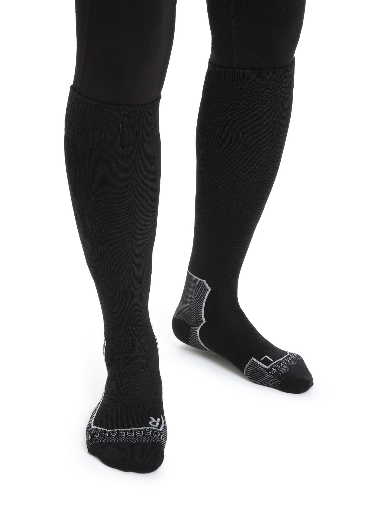 Calze a mezza gamba ultraleggere in lana merino Ski+