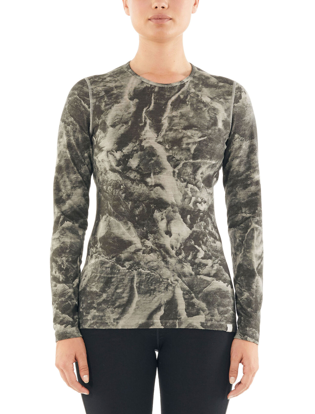 Nature Dye Merino 200 Oasis Long Sleeve Crewe Thermal Top IB Glacier