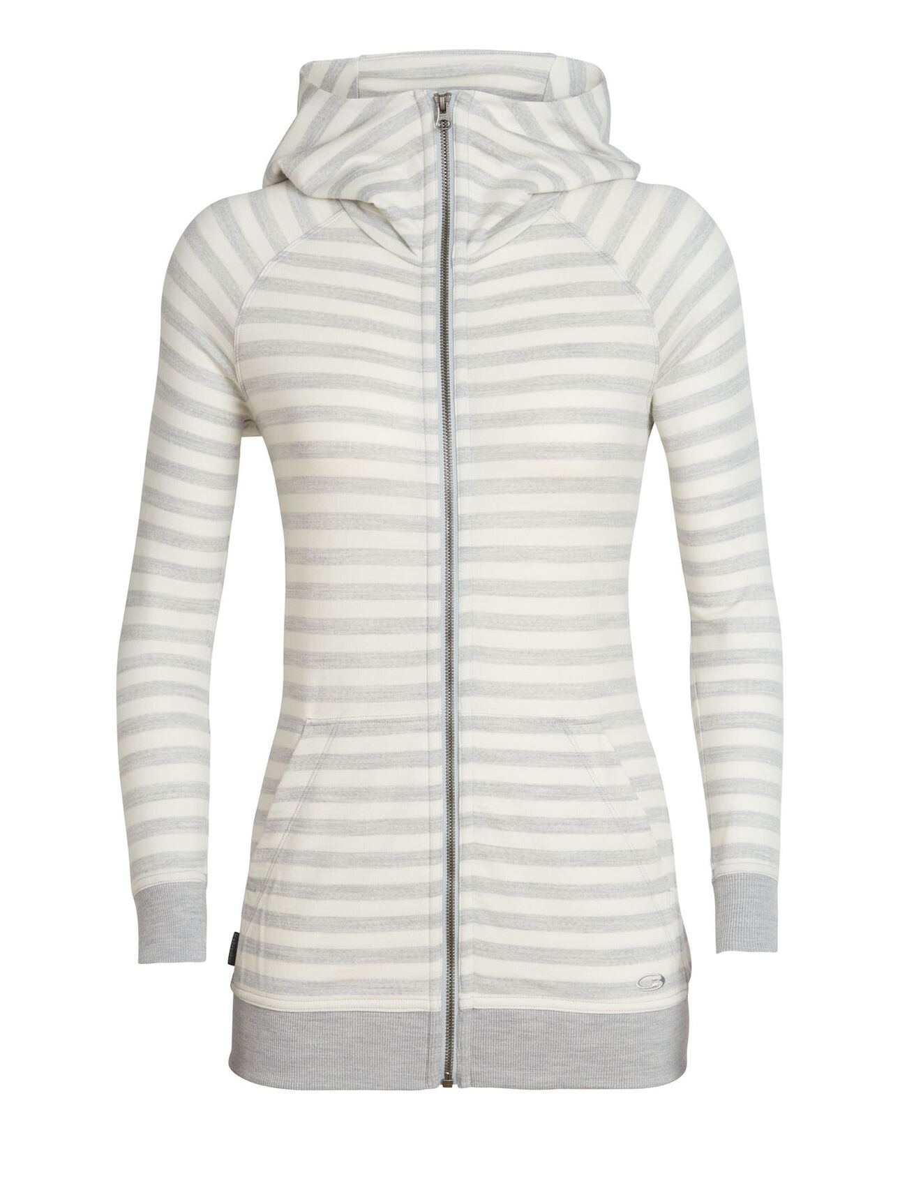 Womens Merino Crush Long Sleeve Zip Hood Jacket Icebreaker