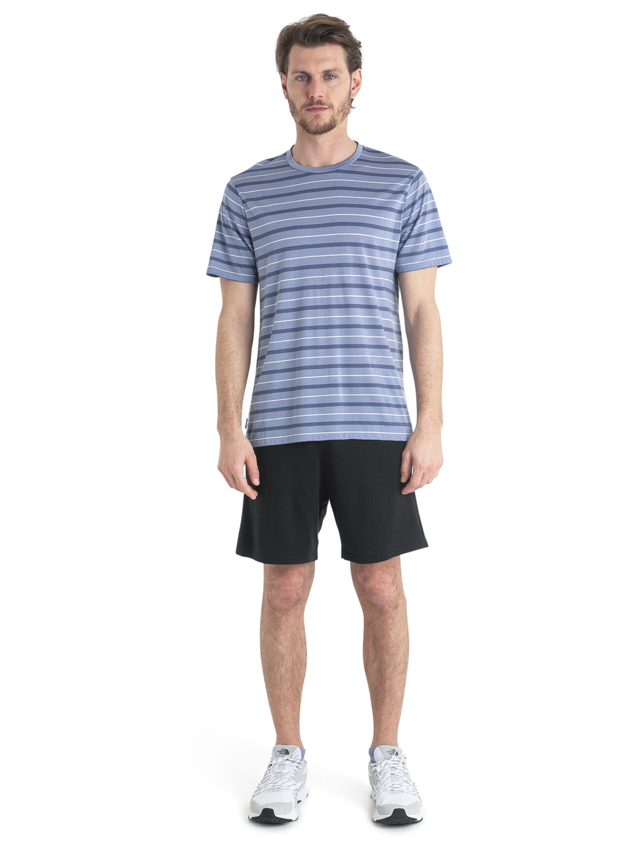 Merinomix Wave T-Shirt Stripe - Icebreaker (EU)
