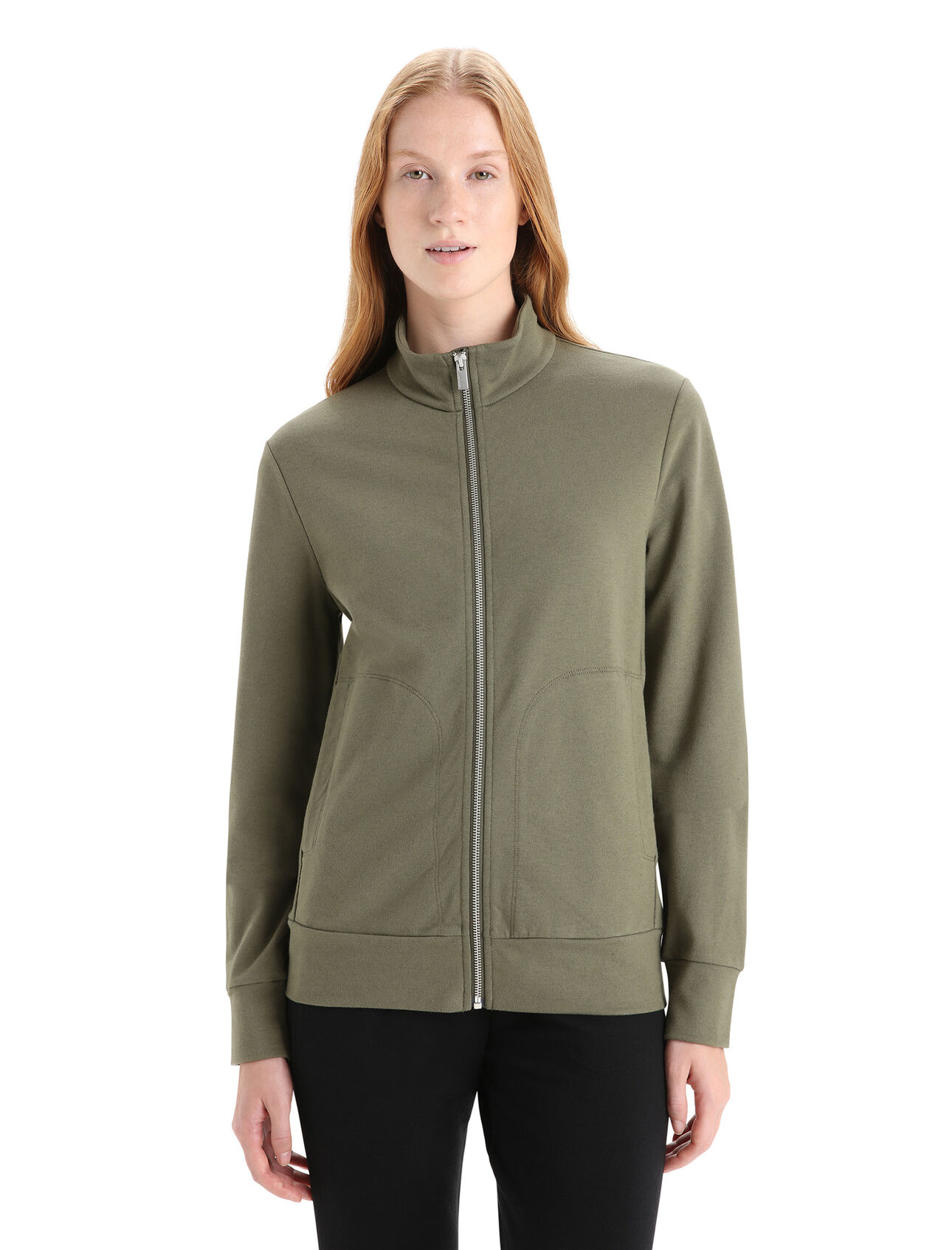 Womens Merino Blend Central Classic Long Sleeve Zip Sweatshirt A stylish, classic and comfortable everyday sweatshirt that blends natural merino wool with organically grown cotton, the Central Classic Long Sleeve Zip is an everyday staple that's breathable and incredibly versatile.  