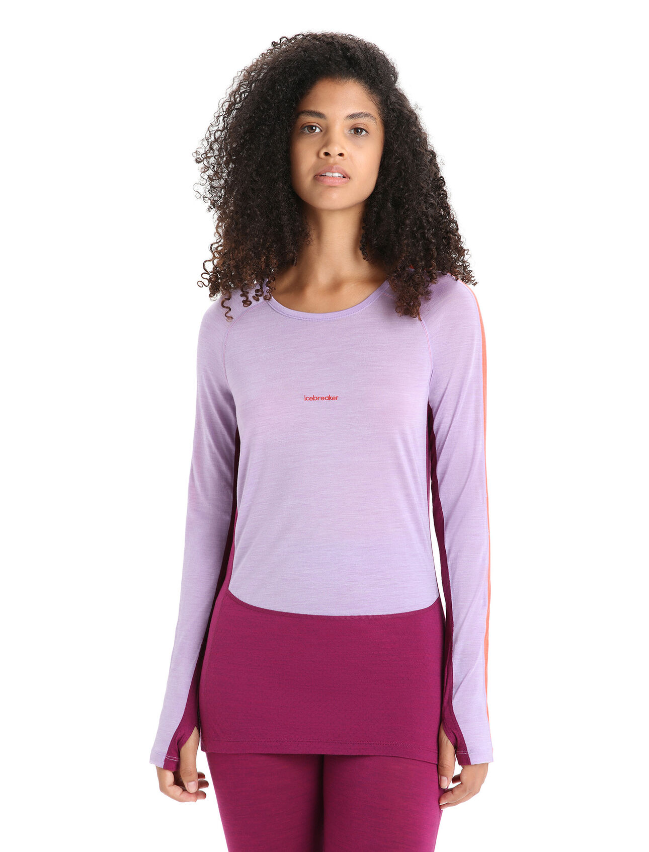 Womens 125 ZoneKnit™ Merino Blend Long Sleeve Crewe Thermal Top An ultralight merino base layer top designed to help regulate body temperature during high-intensity activity, the 125 ZoneKnit™ Long Sleeve Crewe features our jersey Cool-Lite™ fabric for adventure and everyday training.