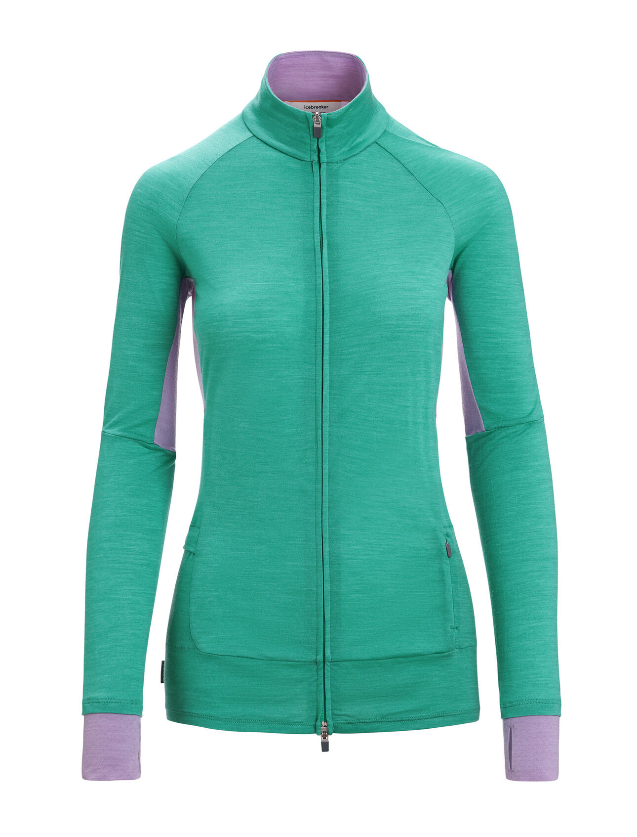 Veste zippée manches longues mérinos ZoneKnit™ Femme Couche intermédiaire légère conçue pour offrir un équilibre parfait entre chaleur et respirabilité lorsque vous faites de la course à pied, du vélo ou lors des efforts intenses en montagne, la veste zippée manches longues ZoneKnit™ allie notre jersey Cool-Lite™ à des panneaux de maille filet stratégiquement placés pour améliorer la circulation de l’air.  