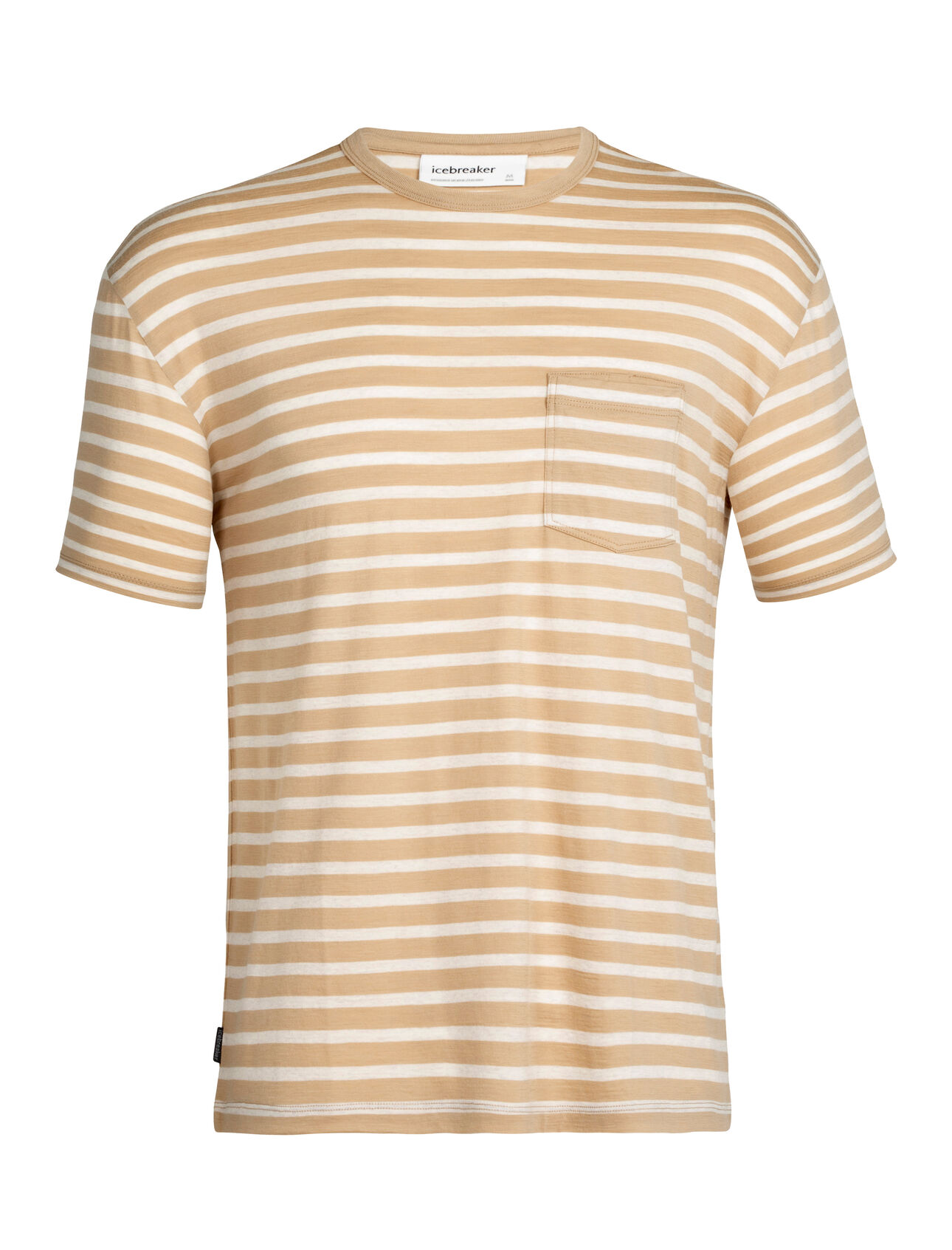 Merino Short Sleeve Pocket Stripe T-Shirt| icebreaker