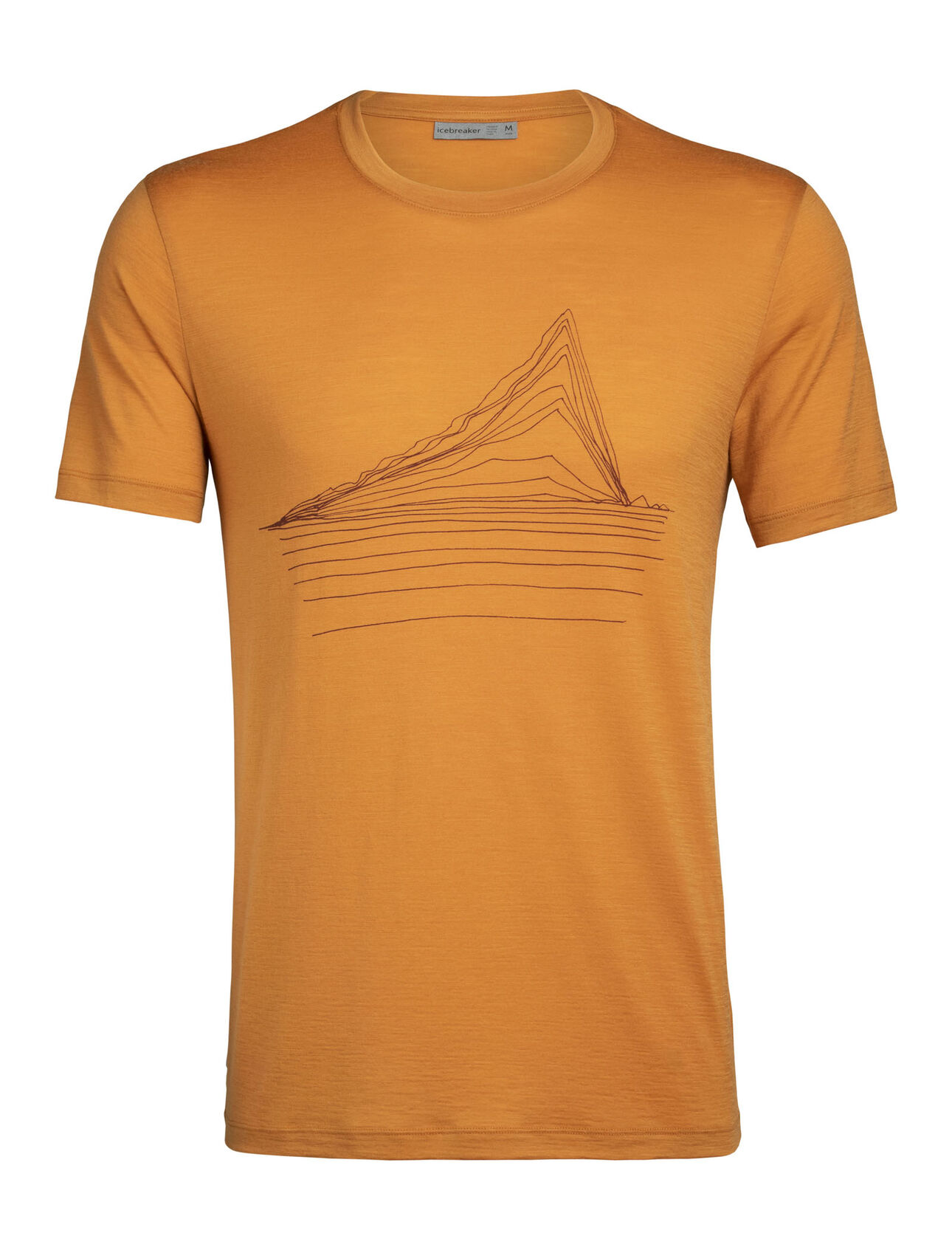 Mens Merino Tech Lite Short Sleeve Crewe T-Shirt Heating Up Our most versatile tech tee, in breathable, odor-resistant merino wool with a slight stretch. Artist William Carden-Horton creates a striking image of glacial sea ice in his iconic line-drawing style.