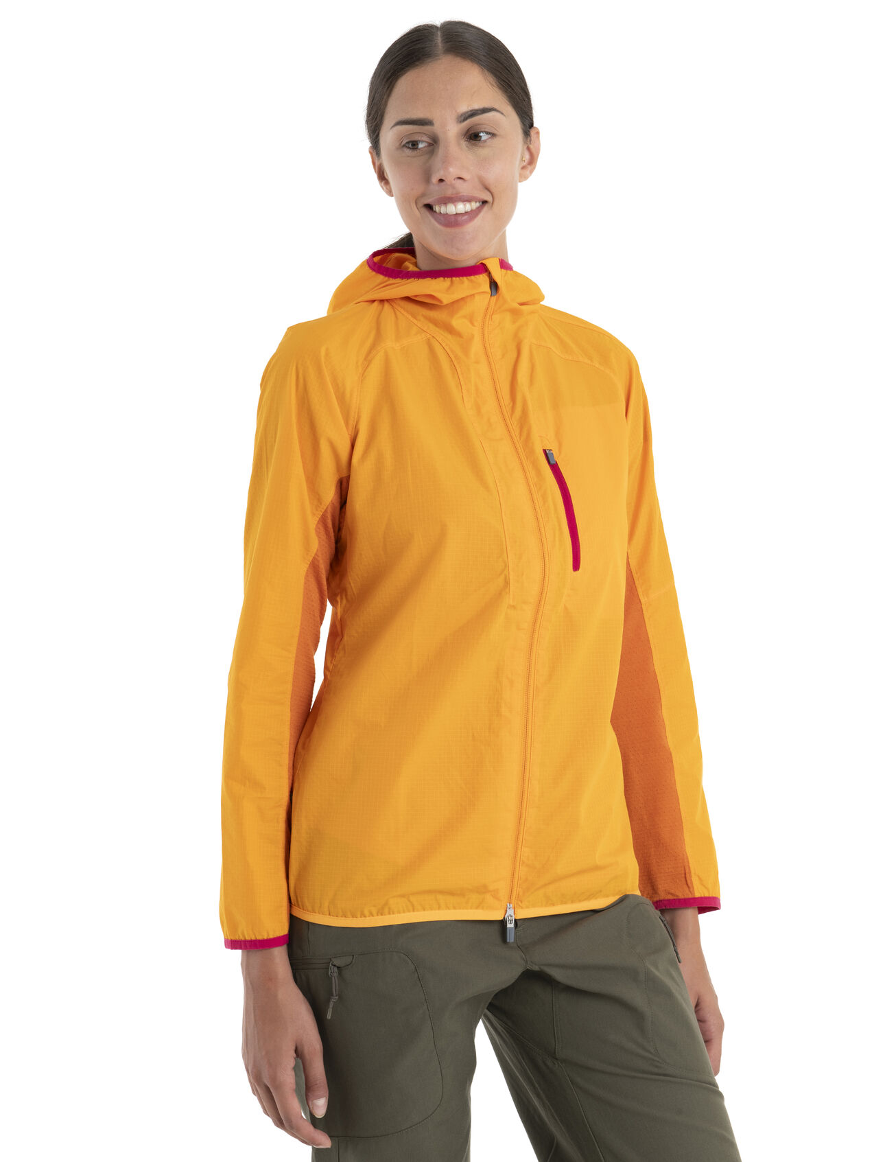 Womens Shell+™ Merino Cotton Windbreaker A lightweight layer that shields against the wind and light rain during active mountain adventures, the Shell+™ Cotton Windbreaker puts a natural spin on technical outerwear.