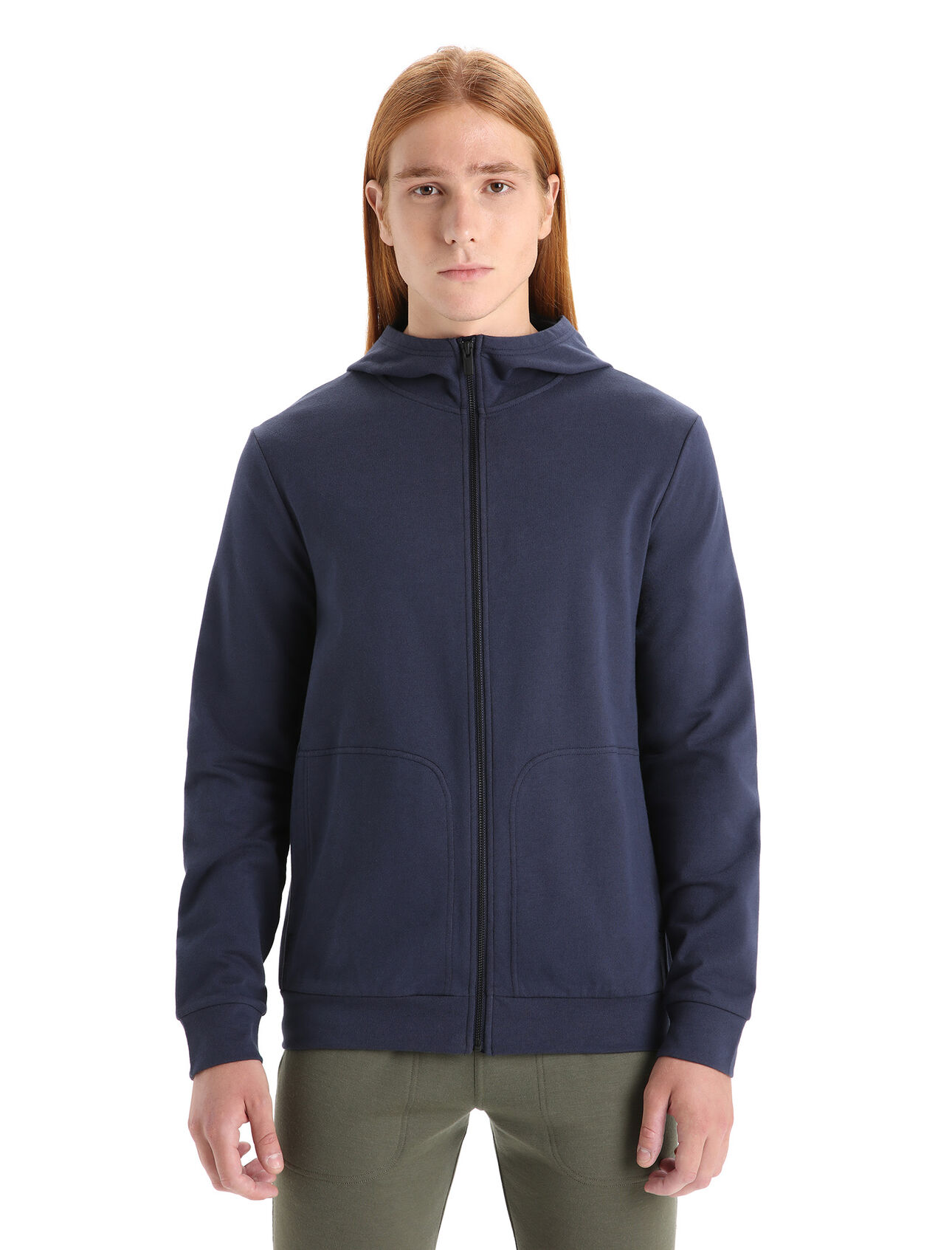 Mens Merino Central Classic Long Sleeve Zip Hoodie A clean, classic and comfortable everyday hooded sweatshirt that blends natural merino wool with organically grown cotton, the Central Classic Long Sleeve Zip Hoodie is durable, breathable and incredibly versatile.  