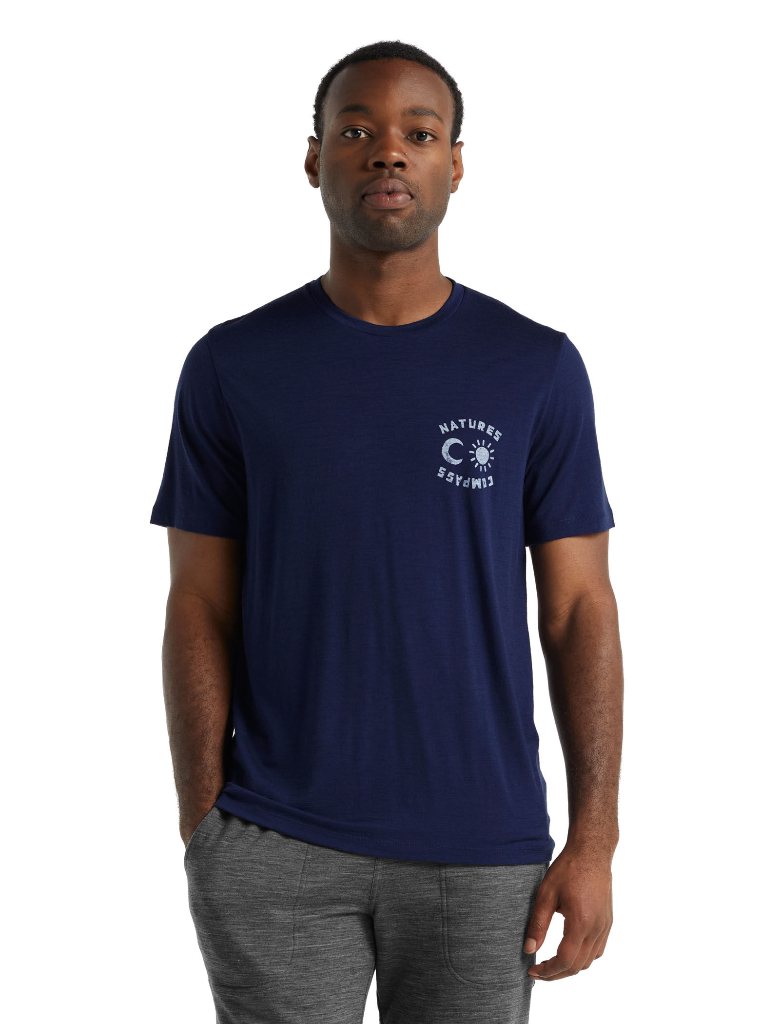 Merino Tech Lite II Short Sleeve T Shirt Nature s Compass Icebreaker CA