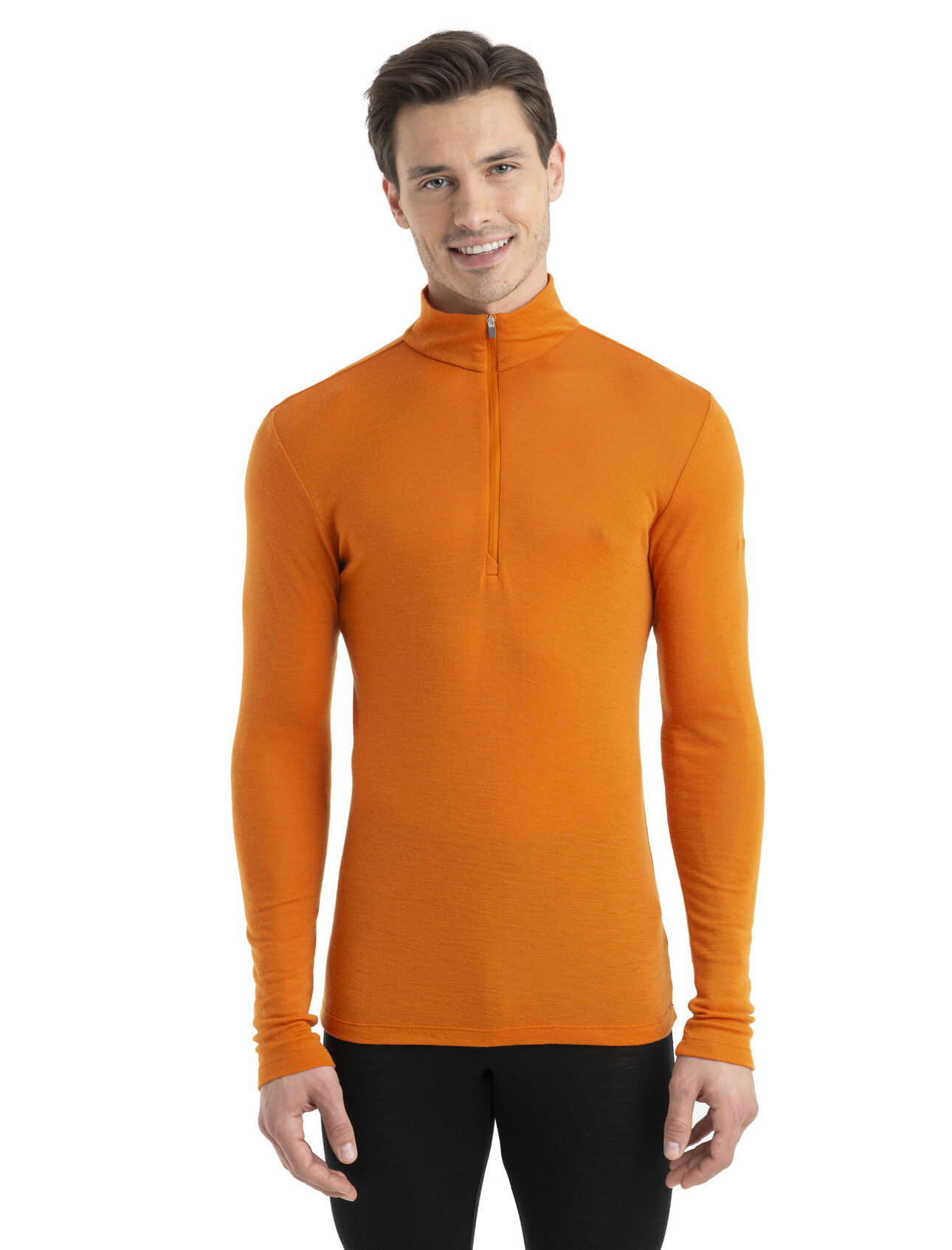 Maglia termica a maniche lunghe e mezza zip in lana merino 175 Everyday