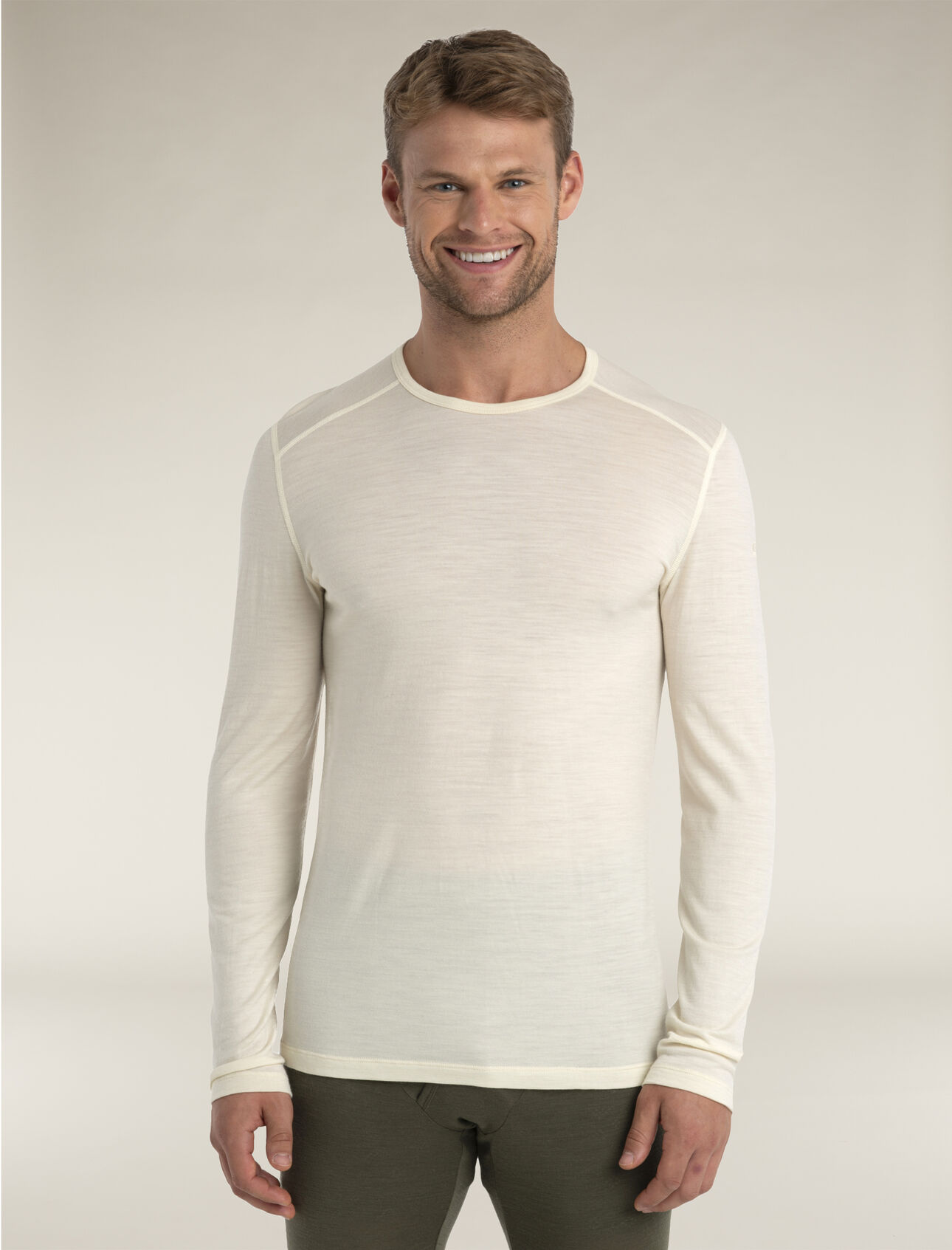 Merino 200 Oasis Thermo-Langarmshirt mit Rundhalsausschnitt