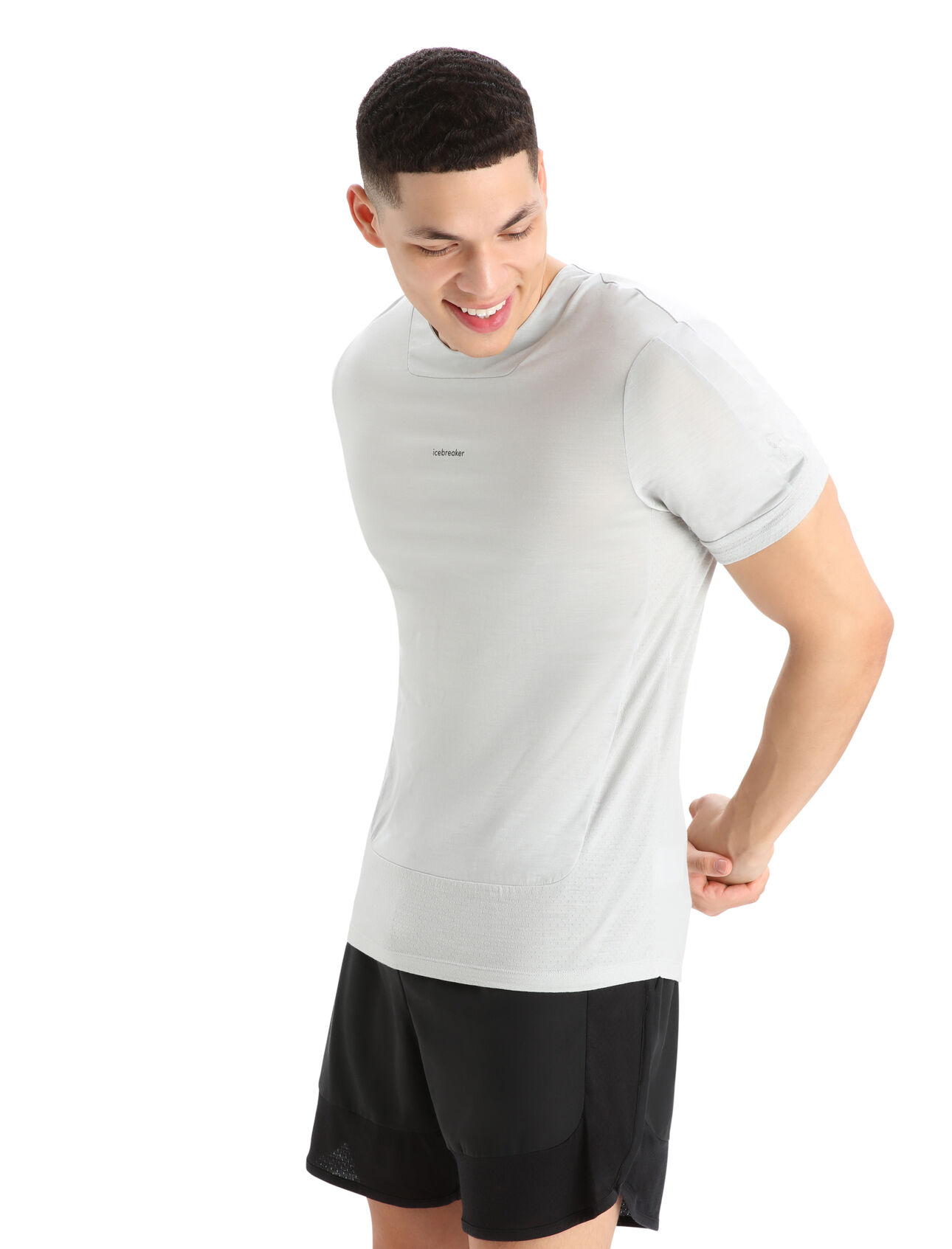 Mens ZoneKnit™ Merino Short Sleeve T-Shirt Our most breathable and lightweight tee designed for running, biking and other high exertion pursuits, the ZoneKnit™ Short Sleeve Tee combines our Cool-Lite™ jersey fabric with strategic panels of eyelet mesh for enhanced airflow.