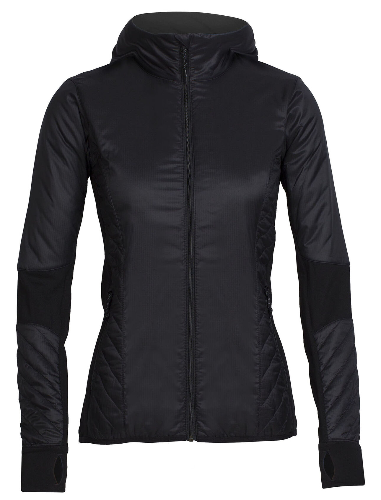 Womens MerinoLOFT™ Helix Long Sleeve Zip Hood Designed as an active alpine midlayer for cold, high-output days of skiing, climbing, snowshoeing or hiking, the Women’s Helix Long Sleeve Zip Hood combines sustainable materials with a sculpted fit.