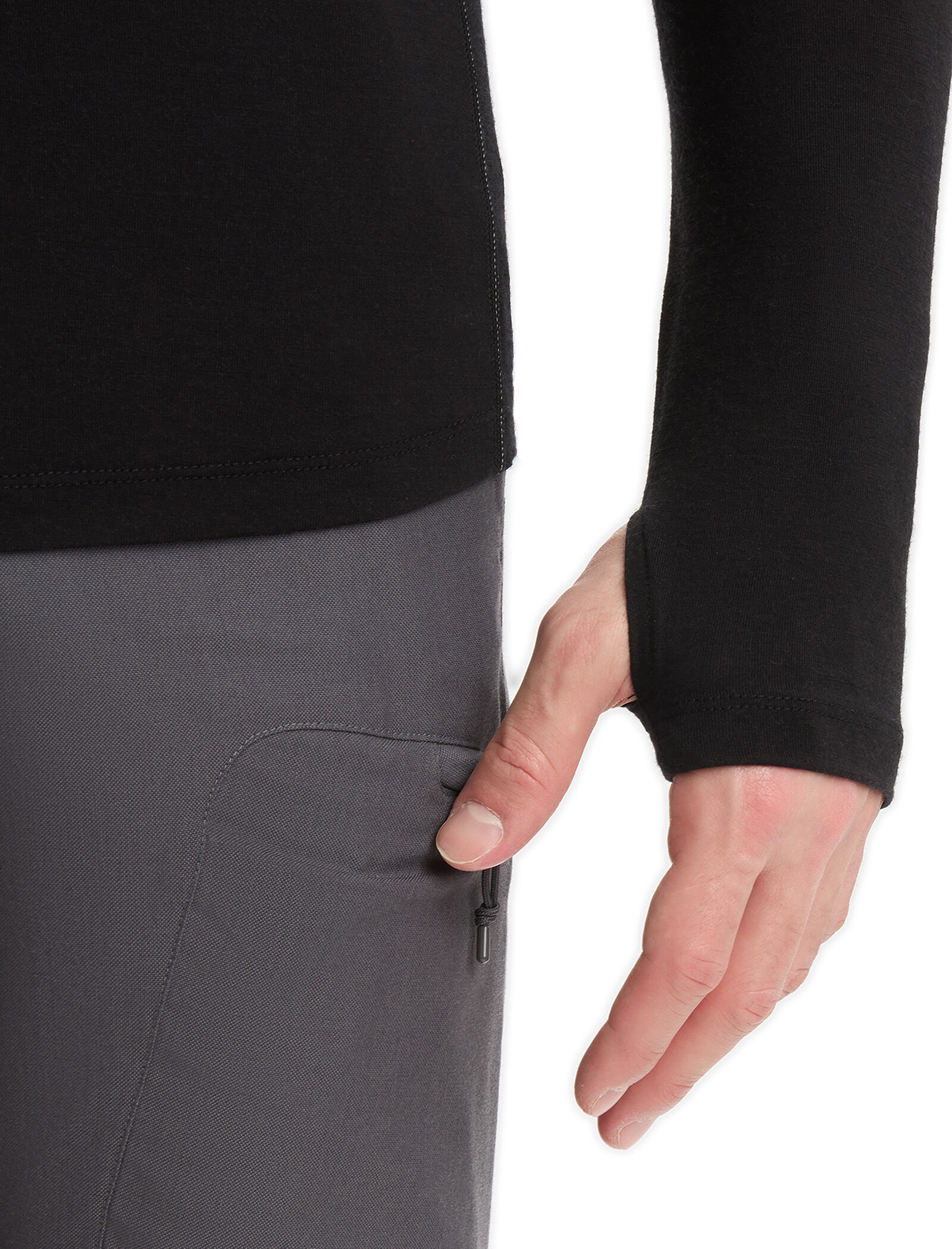 Men s BodyfitZone Merino 150 Zone Long Sleeve Half Zip Thermal Top
