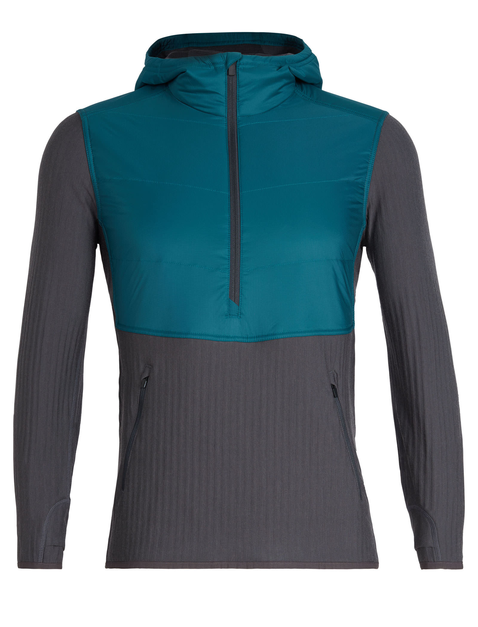 MerinoLOFT Descender Hybrid Long Sleeve Half Zip Hood