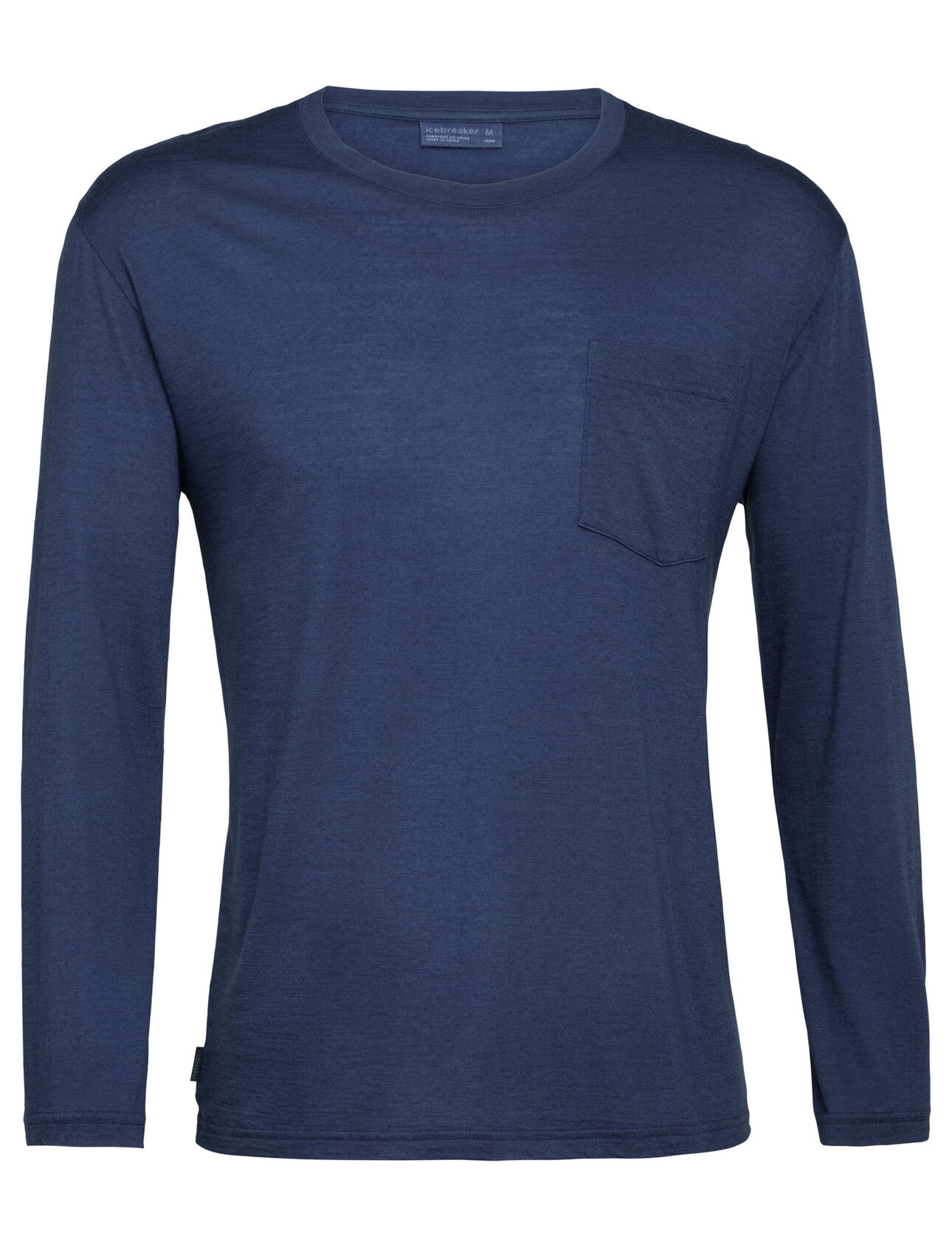Mens Nature Dye Merino Drayden Long Sleeve Pocket Crewe T-Shirt Featuring our highly breathable Cool-Lite™ fabric and dyed using natural, sustainably sourced plant pigments, the Nature Dye Drayden Long Sleeve Pocket Crewe is a casual yet conscious everyday T-shirt. 